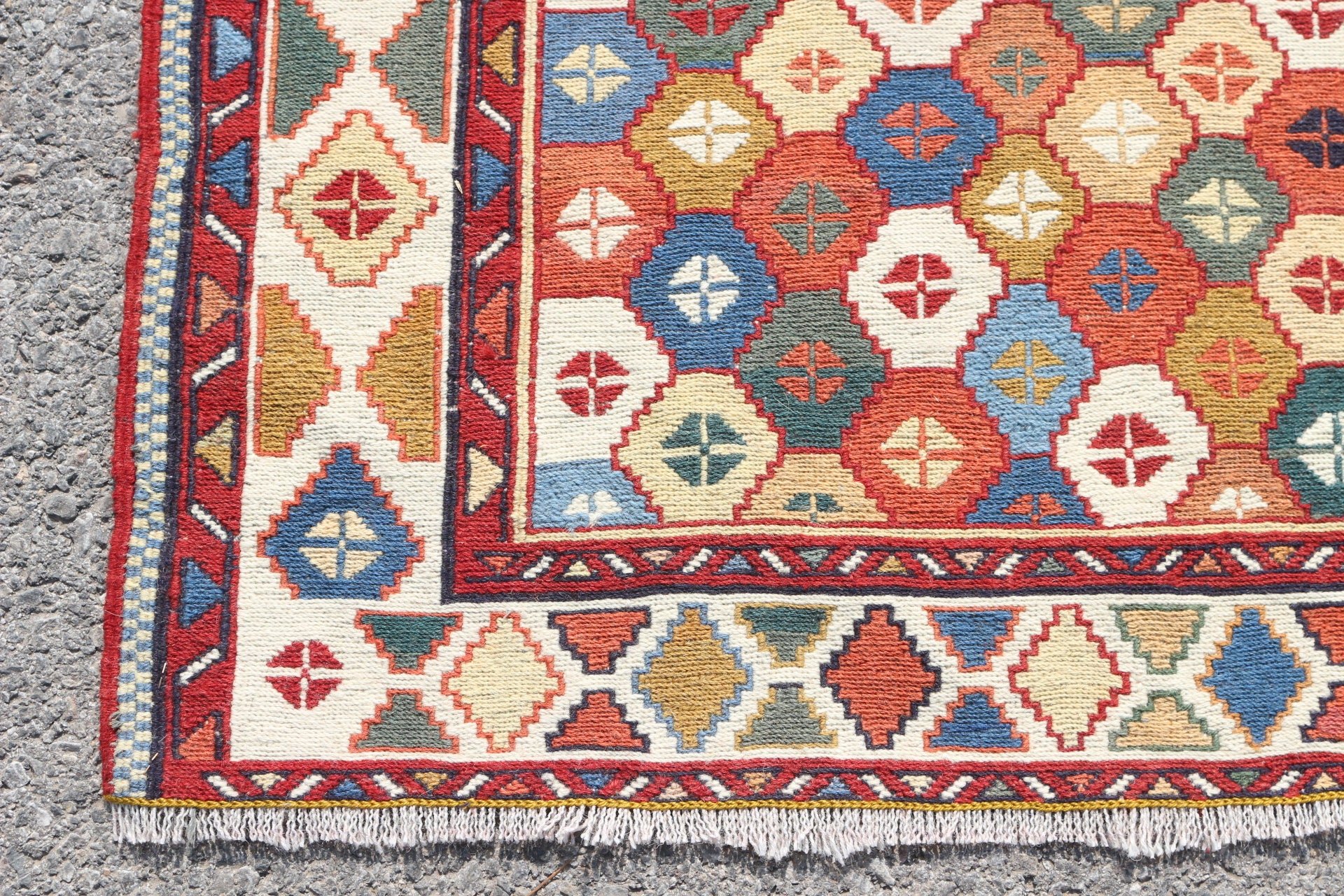 Vintage Halılar, Soğuk Halı, Türk Halıları, 4.1x6.2 ft Alan Halısı, Kilim, Mutfak Halıları, Yemek Odası Halıları, Bej Anadolu Halısı