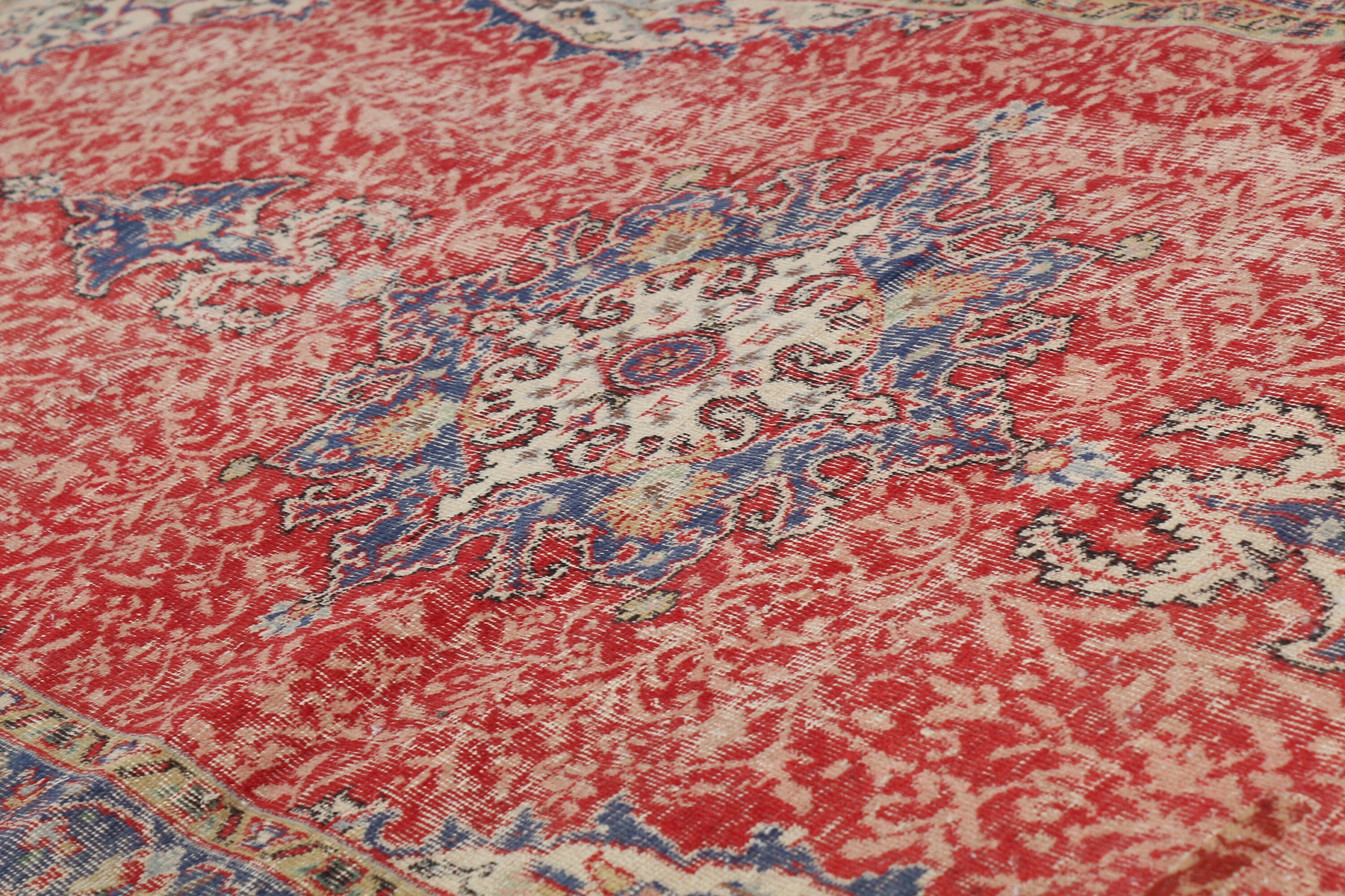 Red Wool Rug, Anatolian Rugs, Turkish Rugs, Vintage Rugs, Oushak Rugs, Stair Rugs, Custom Rugs, 4.6x11.7 ft Runner Rugs, Rugs for Runner