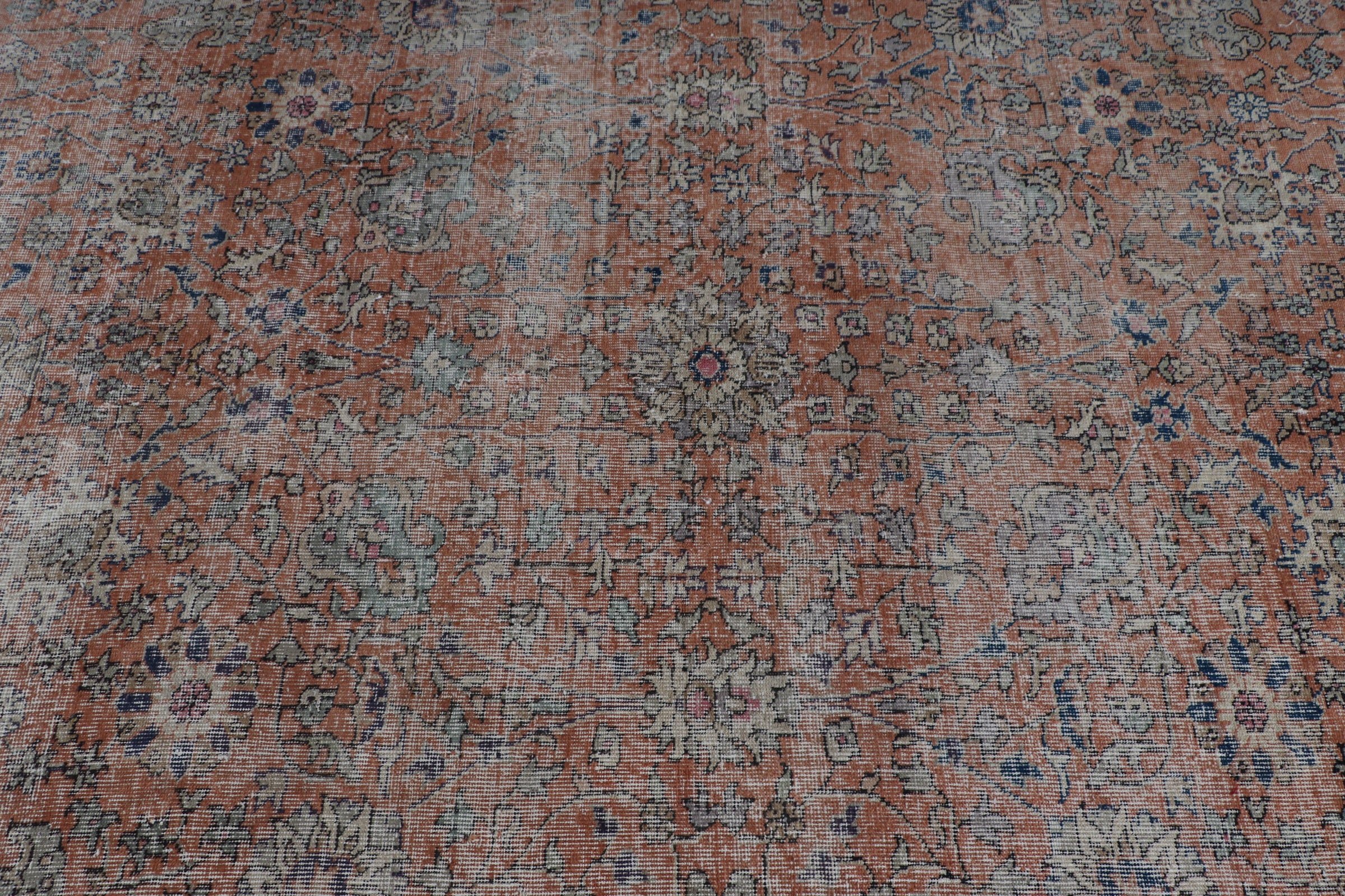 Rugs for Living Room, Orange Kitchen Rug, Turkish Rug, 4.9x7.7 ft Area Rugs, Old Rug, Nursery Rug, Vintage Rug, Oriental Rug