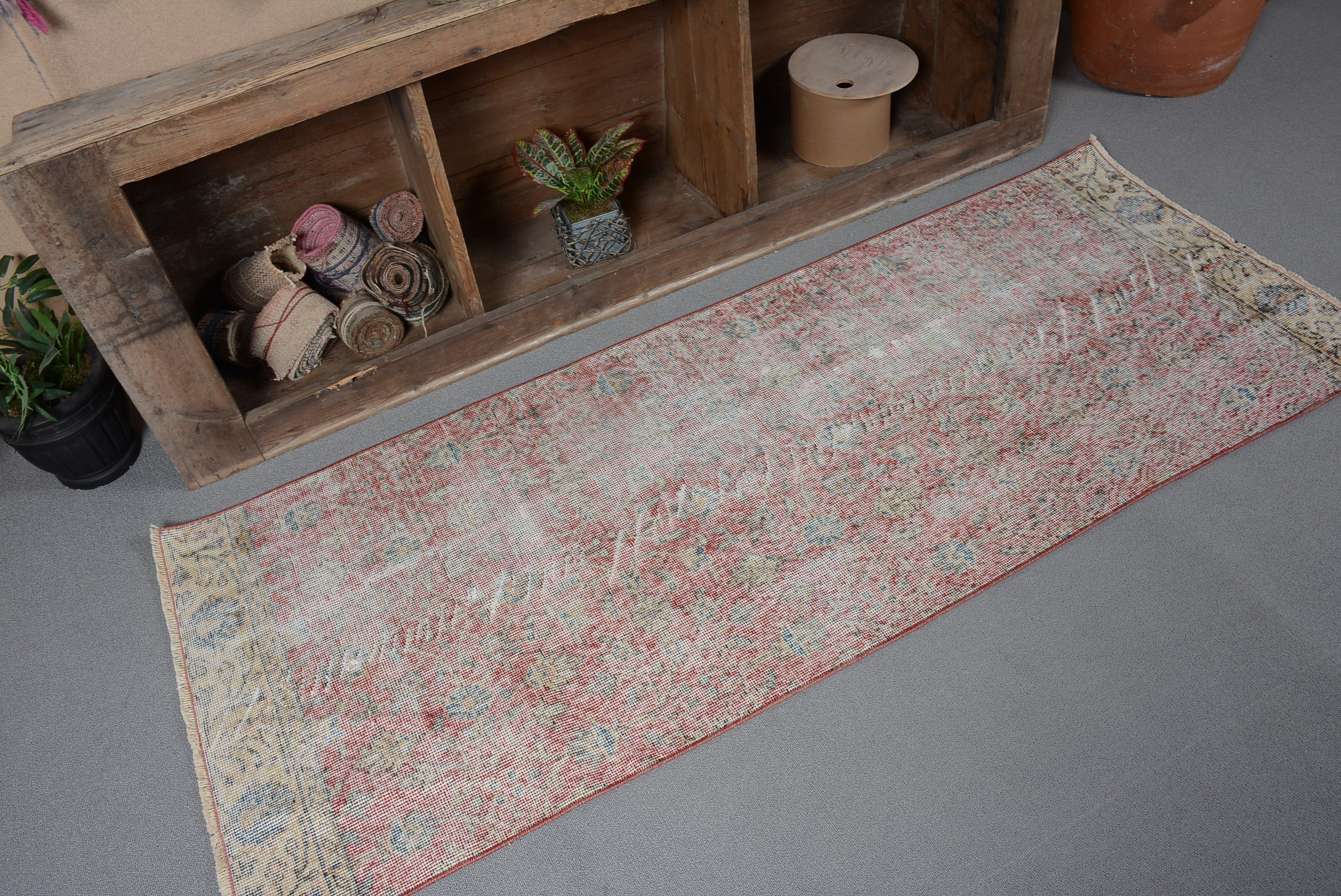 Merdiven Halıları, Türk Halısı, Kırmızı Soğuk Halı, 2.5x6.4 ft Runner Halısı, Mutfak Halıları, Runner Halıları, Vintage Halı, Sanat Halısı, Koridor Halıları, Yer Halısı