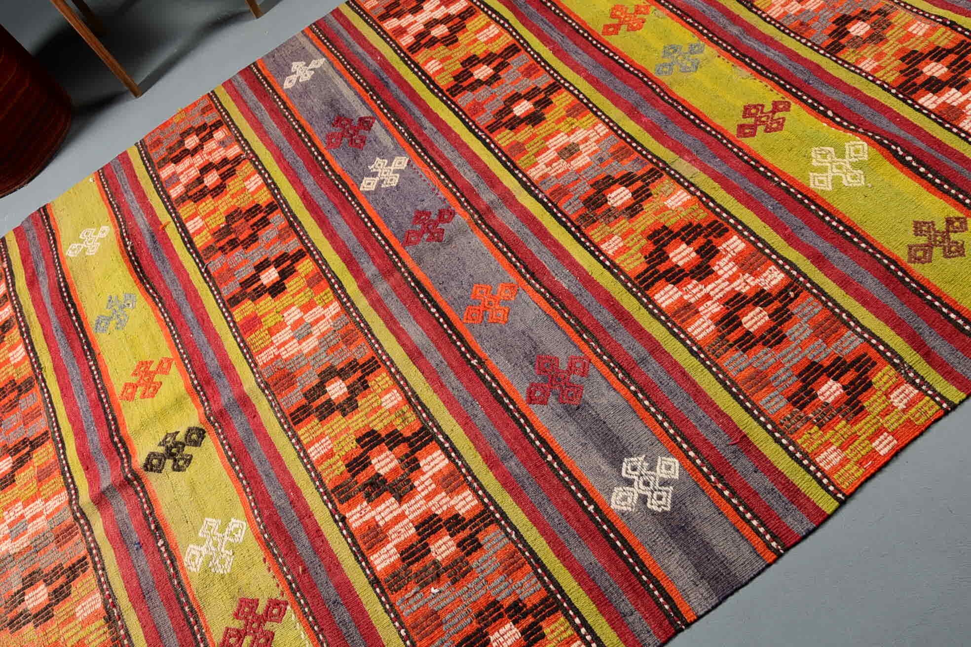 Salon Halıları, Yün Halıları, Kilim, Yemek Odası Halıları, Oushak Halısı, El Dokuma Halısı, 5.4x9.8 ft Büyük Halı, Türk Halısı, Yeşil Yer Halısı, Vintage Halı