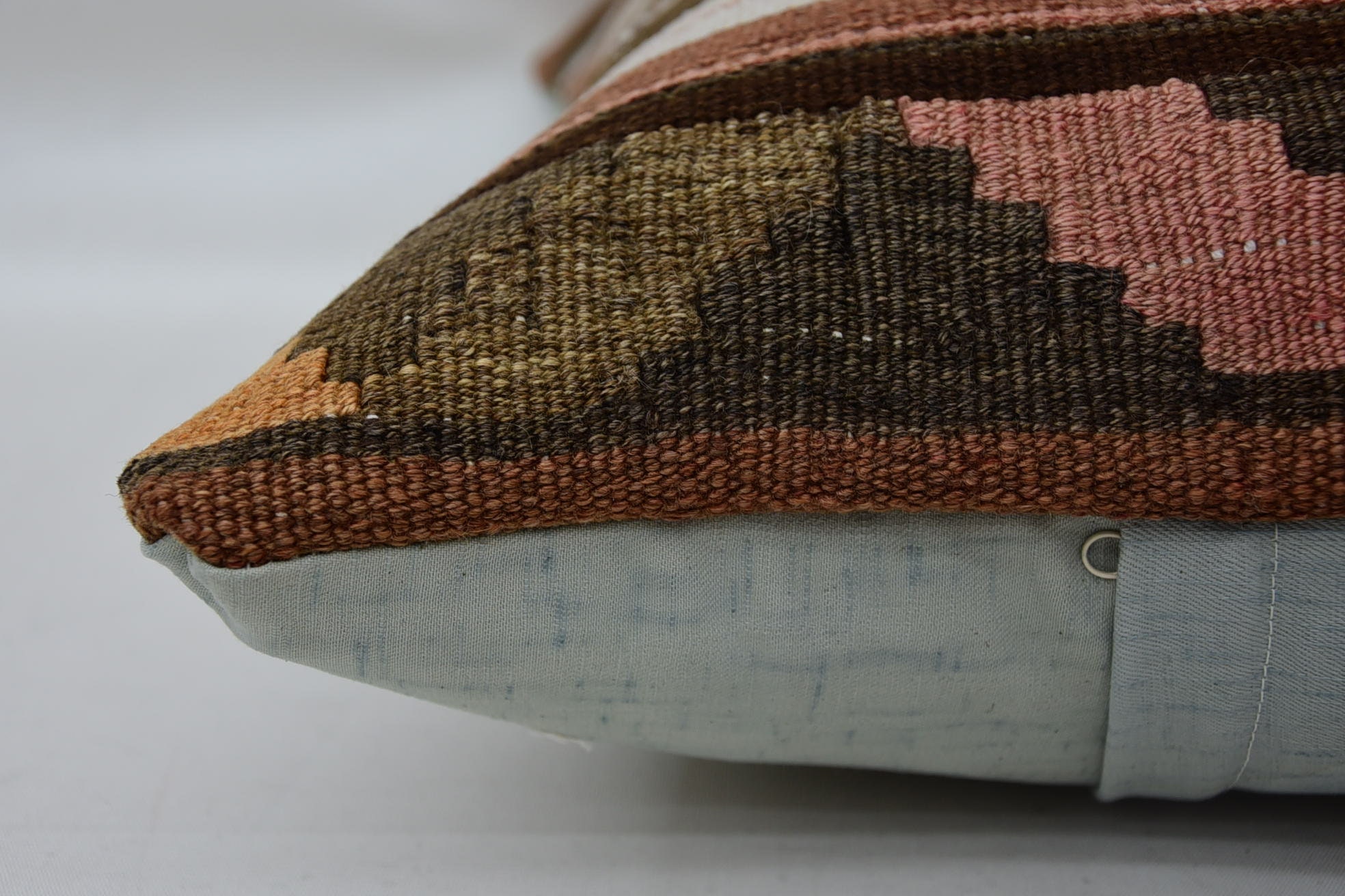 Gift Pillow, Antique Pillows, Kilim Cushion Sham, Couch Pillow, Vintage Kilim Pillow Cushion Case, 16"x24" Brown Pillow