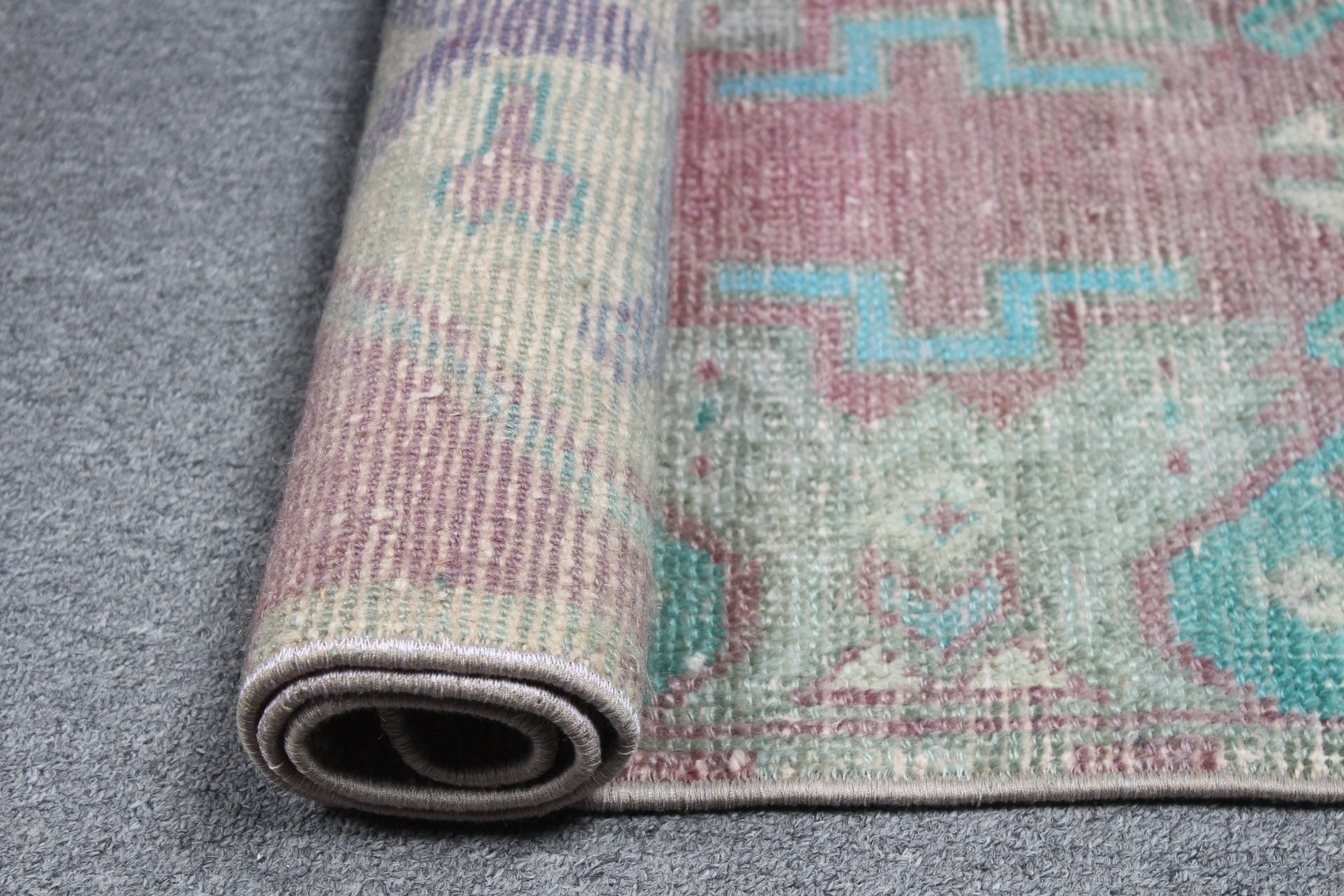 Purple Kitchen Rug, Rugs for Entry, Vintage Rug, Antique Rug, Car Mat Rug, 1.5x3 ft Small Rugs, Turkish Rug, Bath Rug