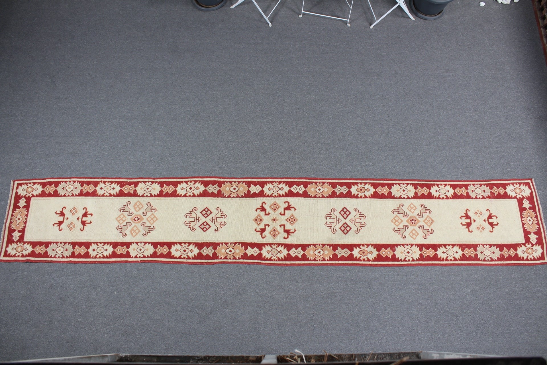 Bej Fas Halısı, Mutfak Halıları, Türk Halısı, Merdiven Halısı, Eski Halılar, 2,2x13,9 ft Runner Halısı, Yatak Odası Halıları, Vintage Halı, Oryantal Halı