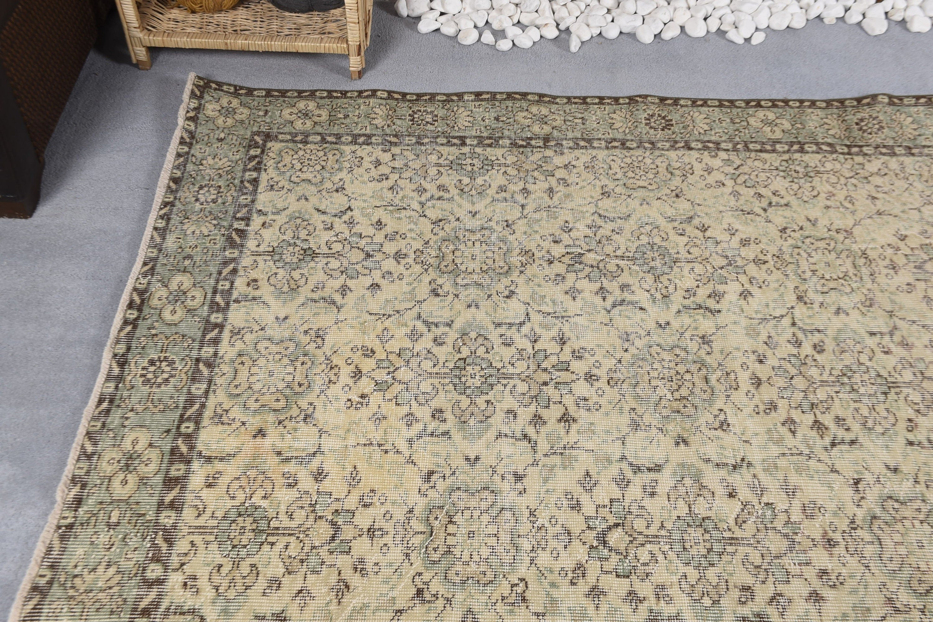 Ev Dekorasyonu Halısı, Türk Halıları, 5,5x8,8 ft Büyük Halılar, Vintage Halılar, Yemek Odası Halısı, Havalı Halılar, Salon Halısı, Bej Fas Halıları, Organik Halı