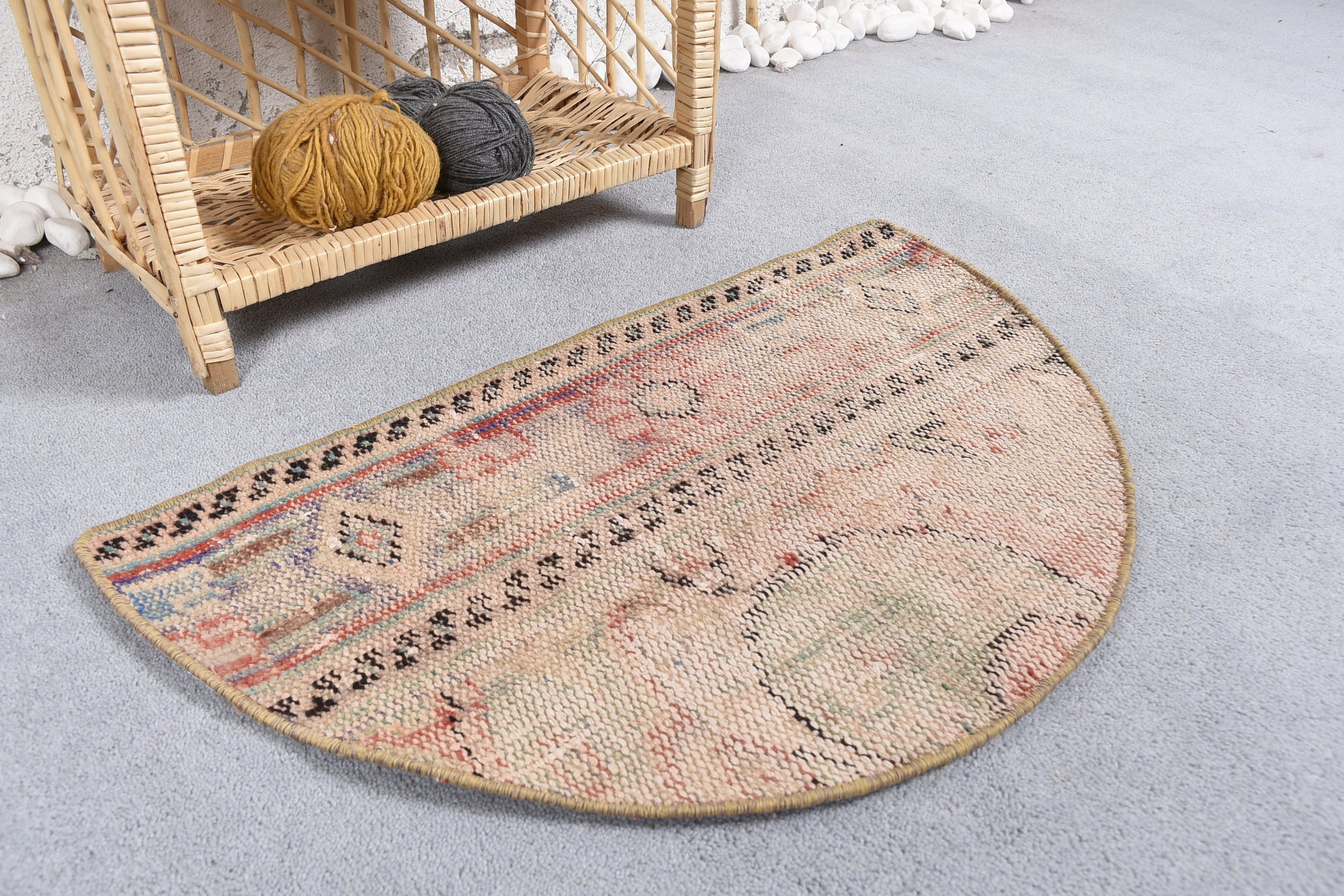 Cool Rugs, 2.5x1.5 ft Small Rug, Anatolian Rugs, Kitchen Rug, Rugs for Bathroom, Vintage Rug, Turkish Rug, Car Mat Rugs, Red Moroccan Rug