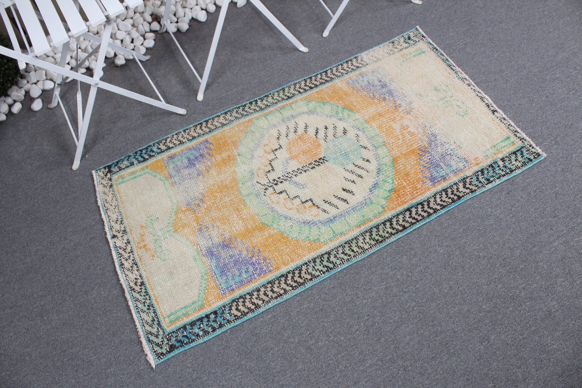 Vintage Rug, 2.4x4.2 ft Small Rug, Aesthetic Rugs, Moroccan Rug, Car Mat Rugs, Turkish Rugs, Orange Moroccan Rugs, Door Mat Rug, Floor Rugs