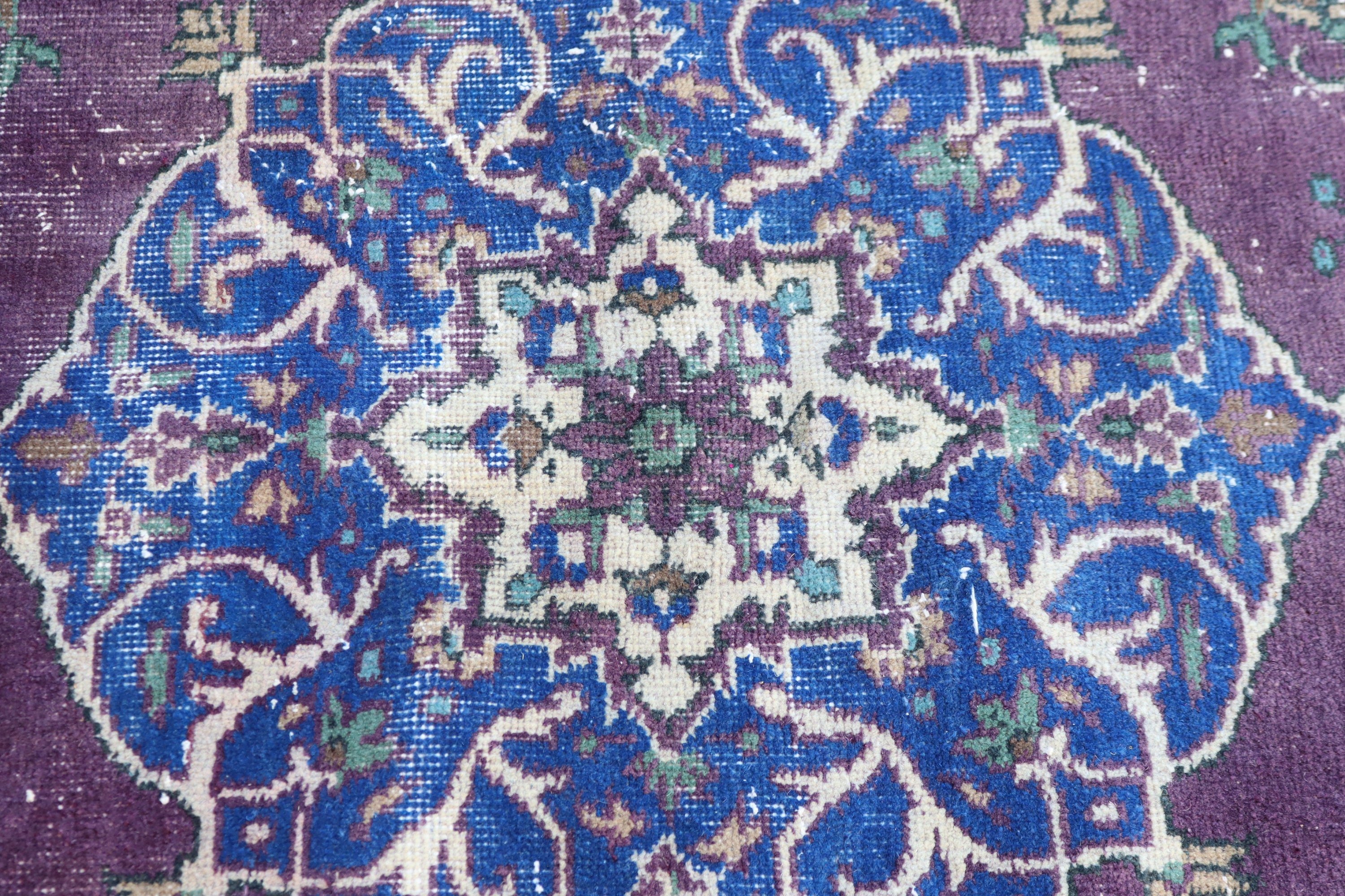 Salon Halısı, Vintage Halı, Yatak Odası Halıları, Türk Halıları, Mor Lüks Halılar, Yatak Odası Halıları, Antika Halılar, Nötr Halı, 6,2x9,1 ft Büyük Halılar