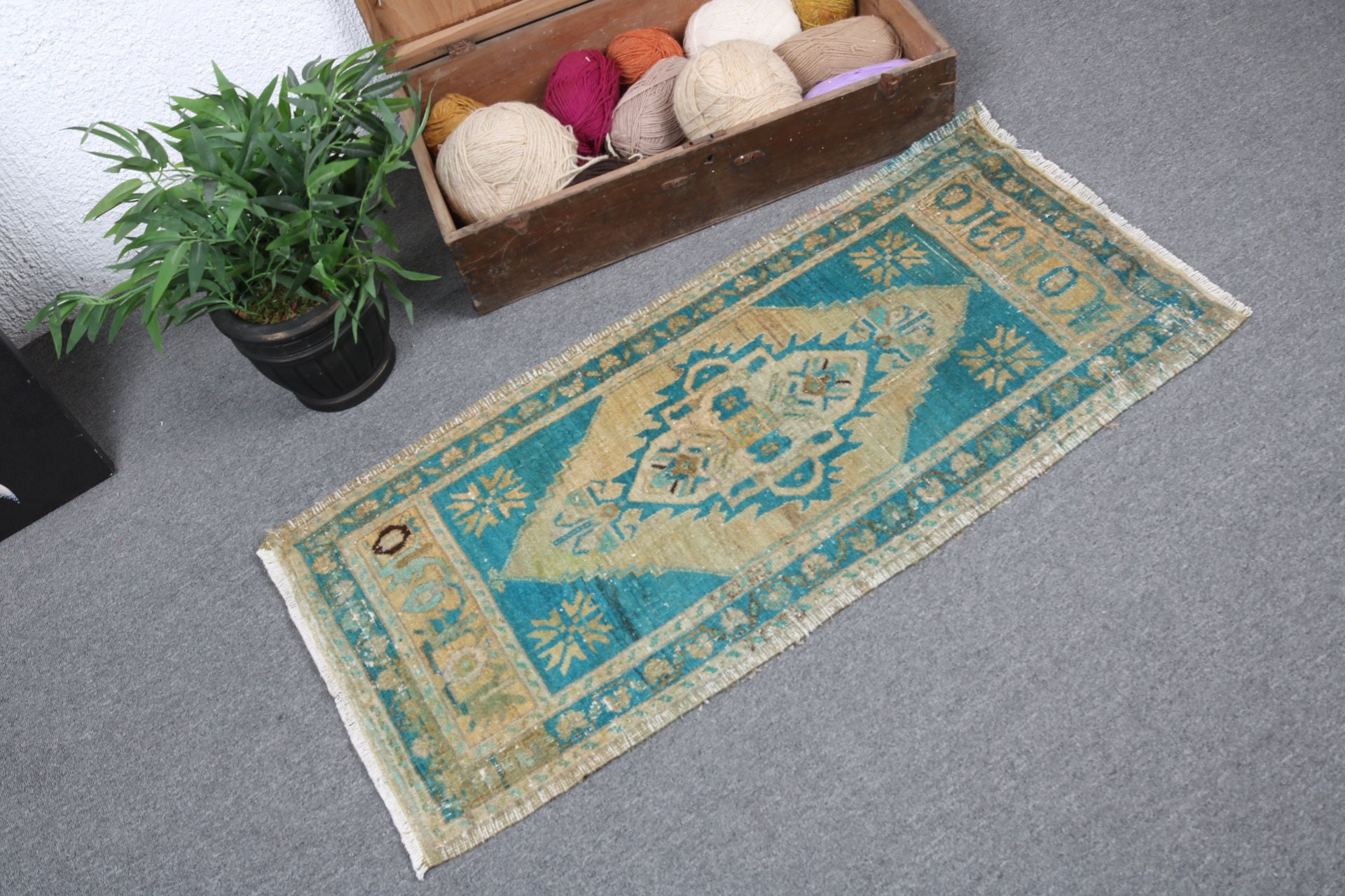 Araba Paspas Halıları, Kahverengi Antika Halılar, Yatak Odası Halıları, Mutfak Halısı, Banyo Paspas Sevimli Halı, Banyo Halıları, Vintage Halılar, 1.7x3.7 ft Küçük Halı, Türk Halıları