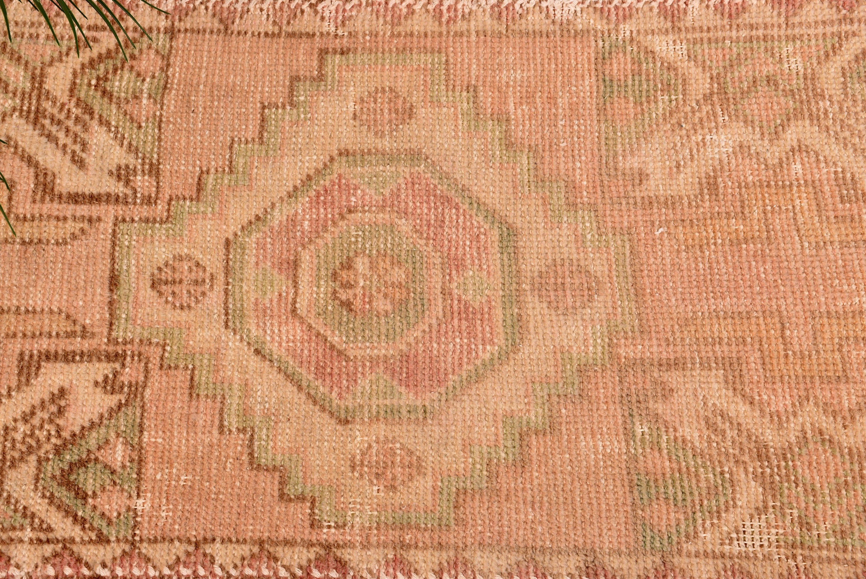 1.6x3.1 ft Küçük Halılar, Vintage Halı, Pembe Yatak Odası Halıları, Türkiye Halısı, El Dokuma Halıları, Banyo Halısı, Duvara Asılı Halılar, Türk Halısı, Nötr Halılar