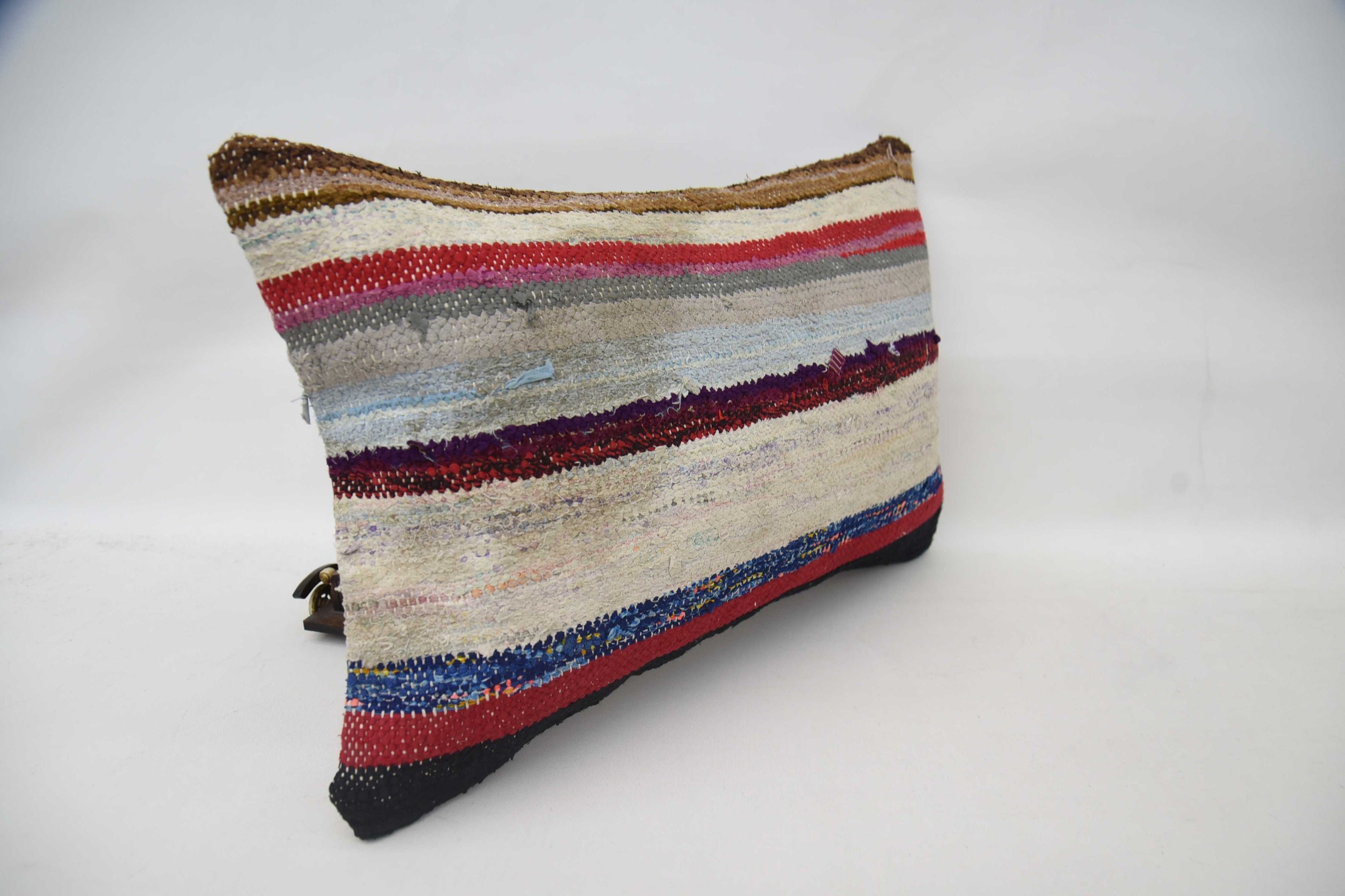 Kilim Pillow, Sofa Cushion, Ethnic Pillow Cover Pillow Case, 16"x24" Red Pillow Case, Turkish Pillow, Antique Pillows