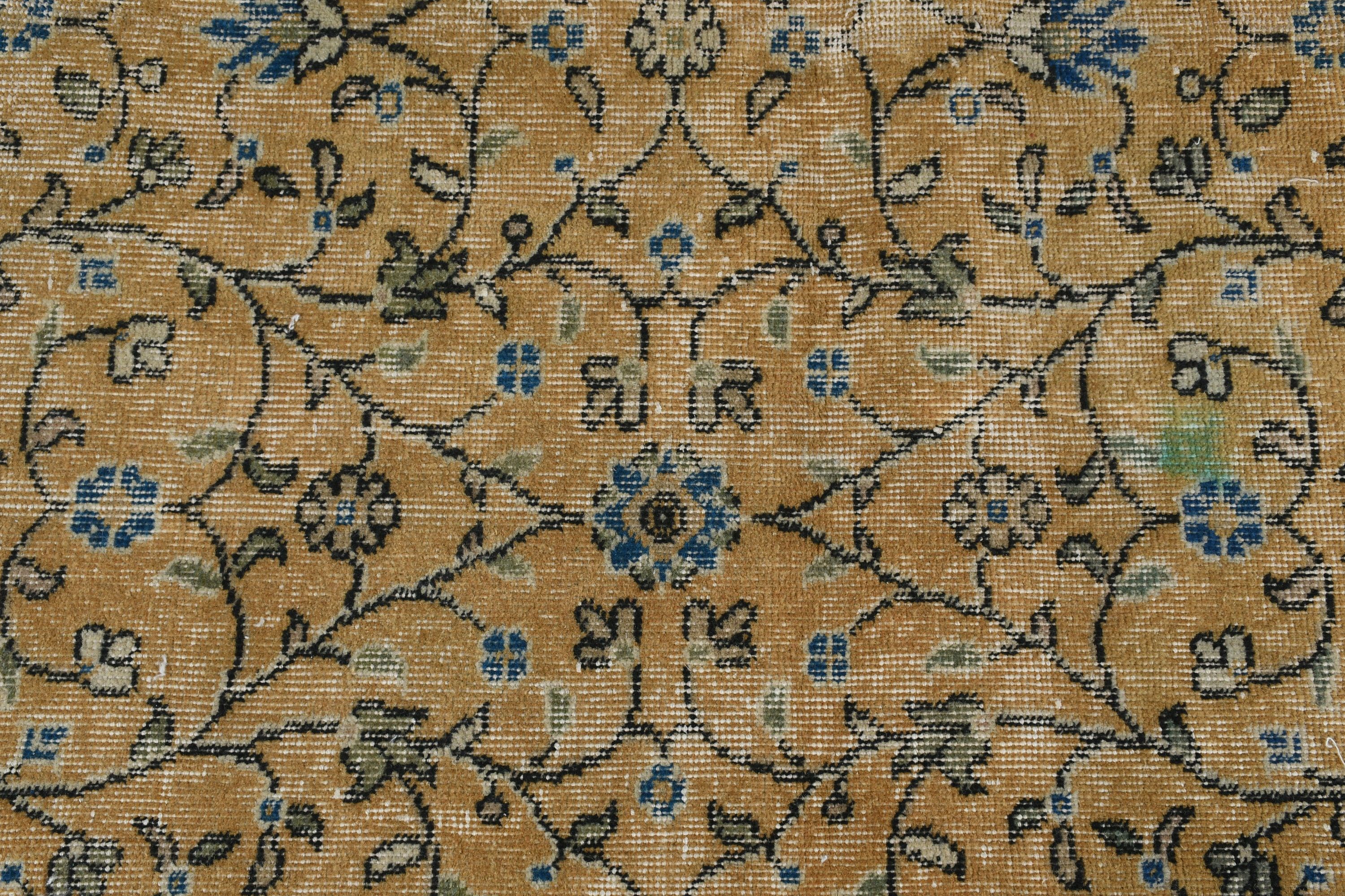 2.1x8.2 ft Runner Halıları, Vintage Halı, Koridor Halısı, Sarı Oushak Halıları, Sessiz Halılar, Mutfak Halıları, Türk Halıları, Yer Halısı, Anadolu Halıları