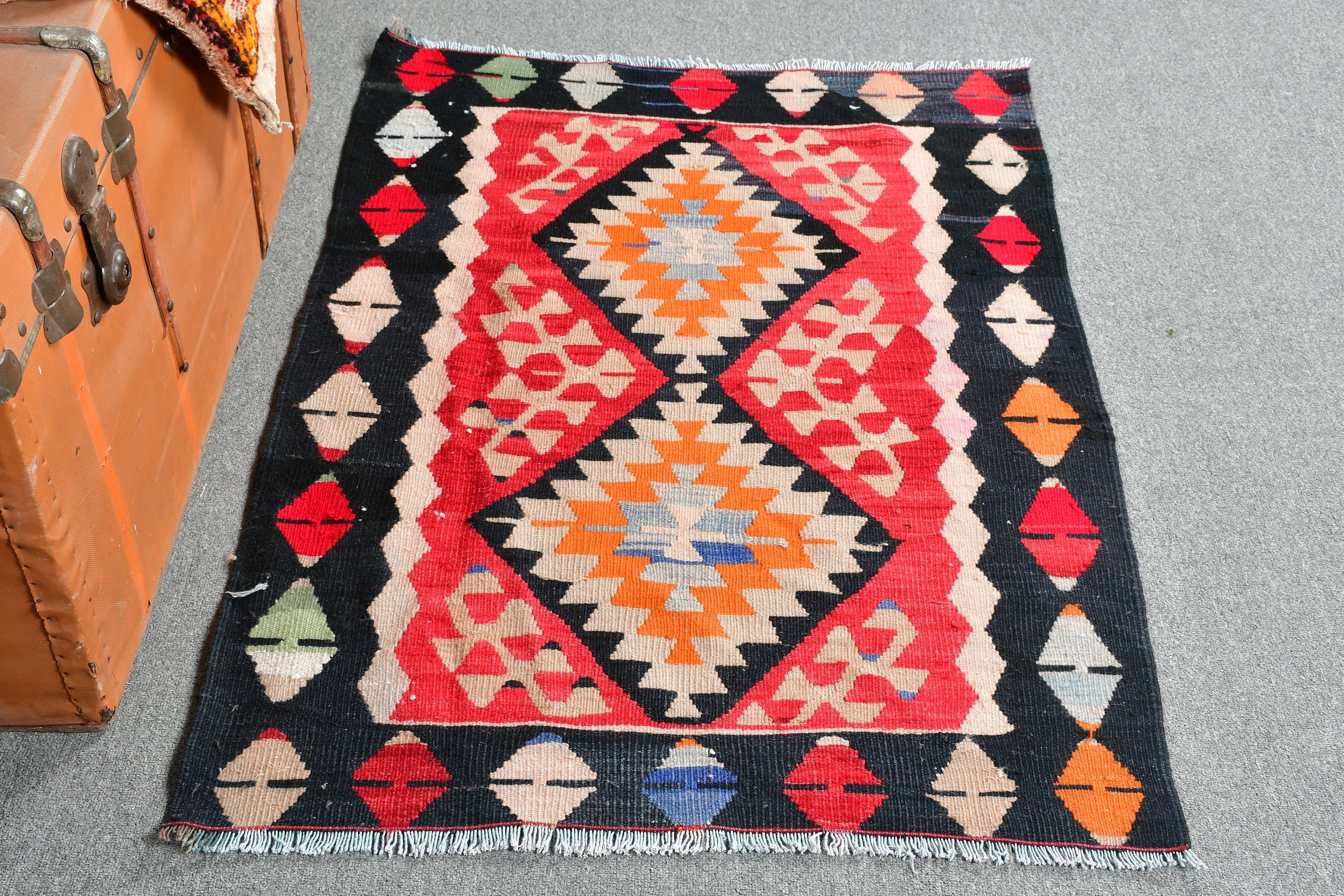 Yatak Odası Halısı, Soğuk Halı, Kilim, Giriş Halısı, Yün Halılar, Vintage Halı, Siyah Antika Halı, Banyo Paspası Sevimli Halılar, 2,8x3,9 ft Küçük Halı, Türk Halısı