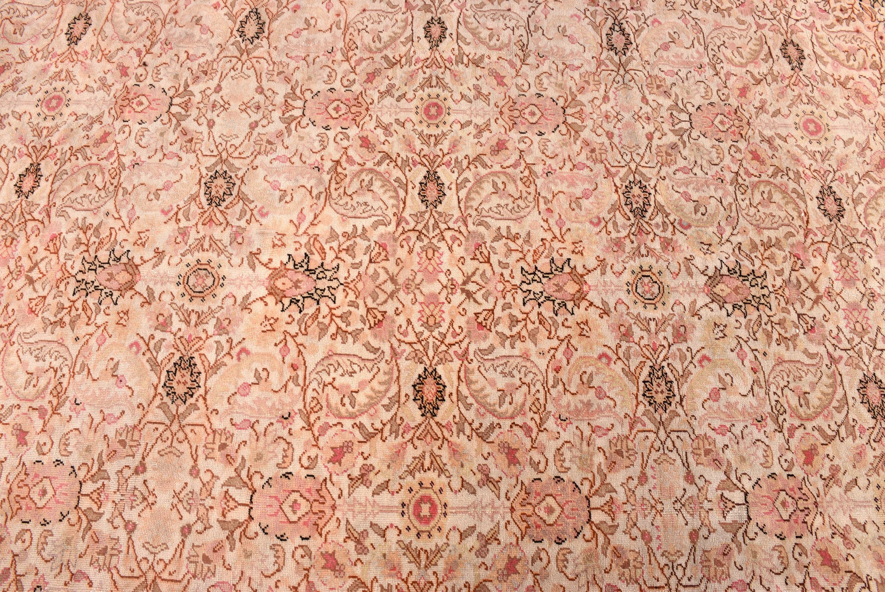 Açıklama Halısı, Bej Modern Halılar, Yemek Odası Halıları, Yatak Odası Halıları, 4.3x9.6 ft Büyük Halı, Yemek Odası Halısı, Vintage Halılar, Türk Halısı