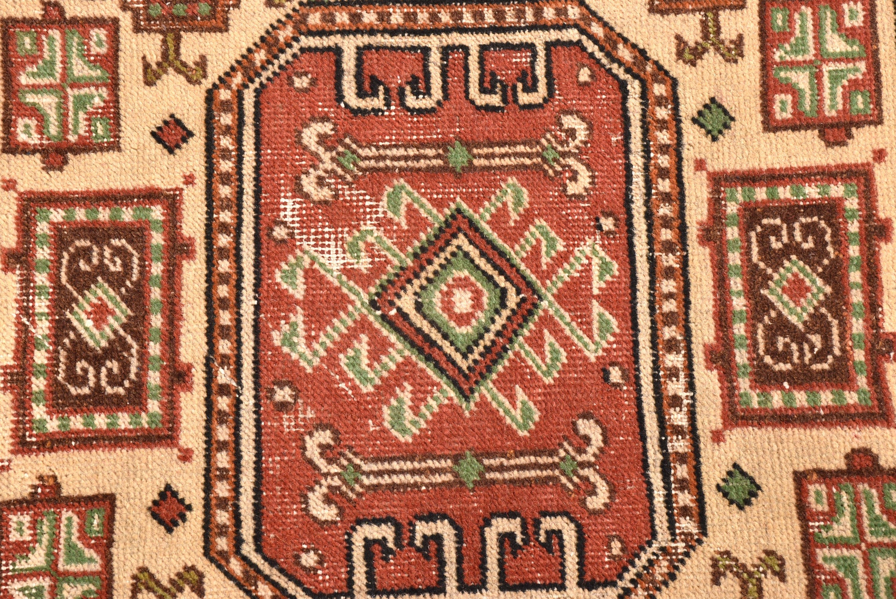 Vintage Halılar, Modern Halı, Türk Halısı, Düz Dokuma Halı, Mutfak Halıları, Yer Halıları, Bej Geometrik Halı, 4,9x7,6 ft Alan Halıları, Vintage Alan Halısı