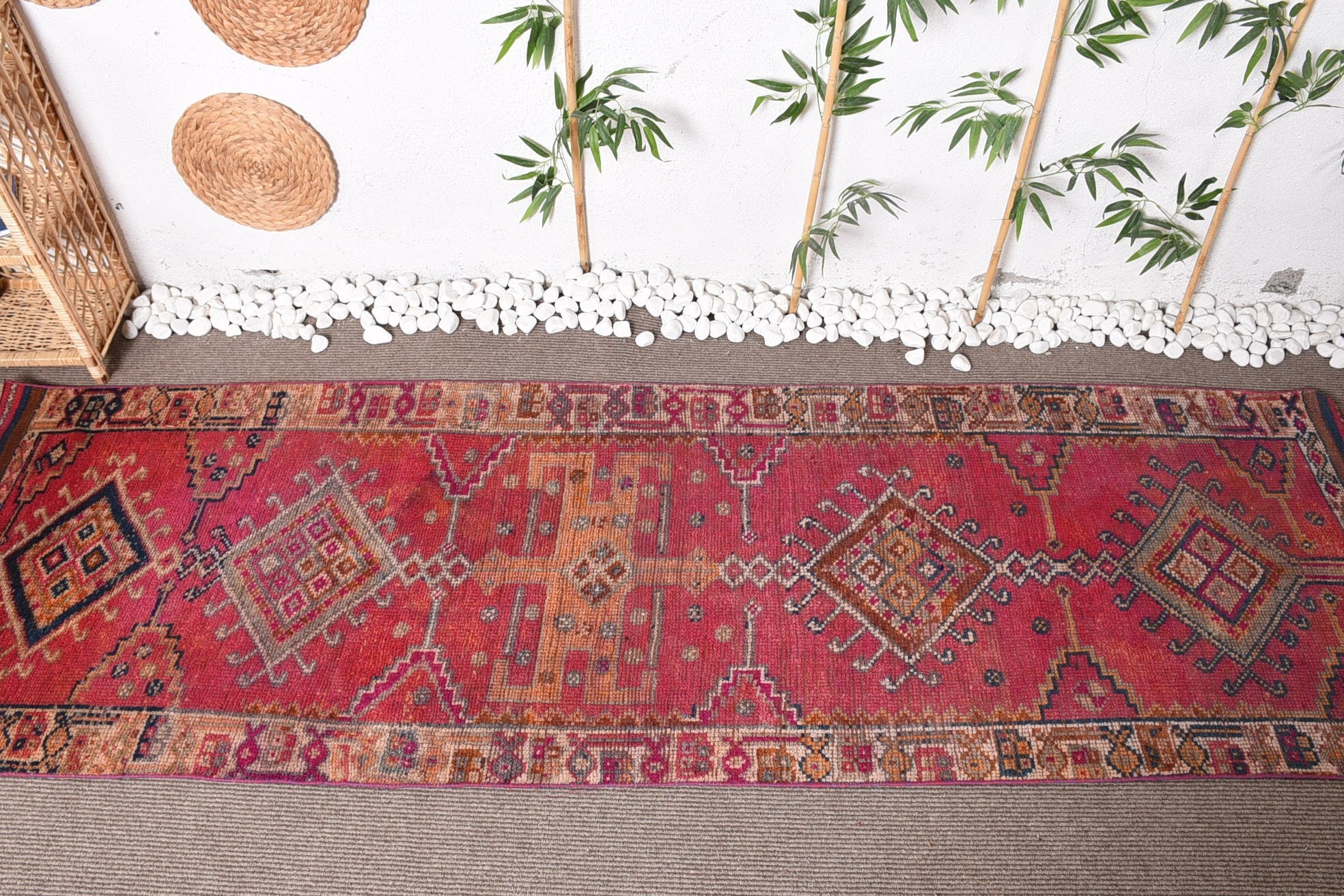 Ev Dekorasyonu Halıları, Vintage Halı, Merdiven Halıları, 3.1x10 ft Runner Halıları, Türk Halısı, Runner Halıları, Yün Halı, Vintage Dekor Halıları, Koridor Halısı