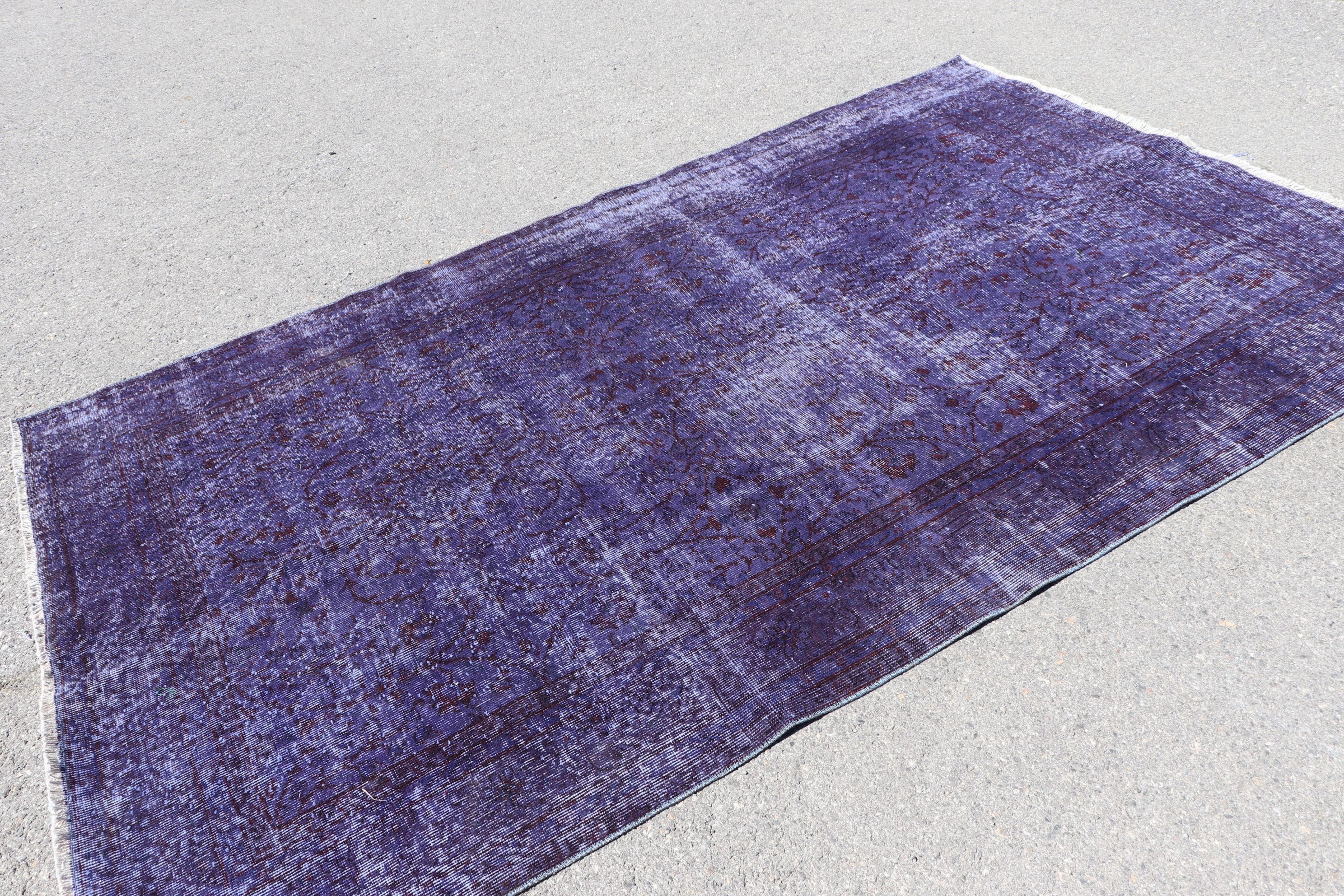 Oriental Rug, Dining Room Rugs, Living Room Rug, Dorm Rugs, Purple  5.3x8.6 ft Large Rug, Cool Rugs, Turkish Rug, Vintage Rug