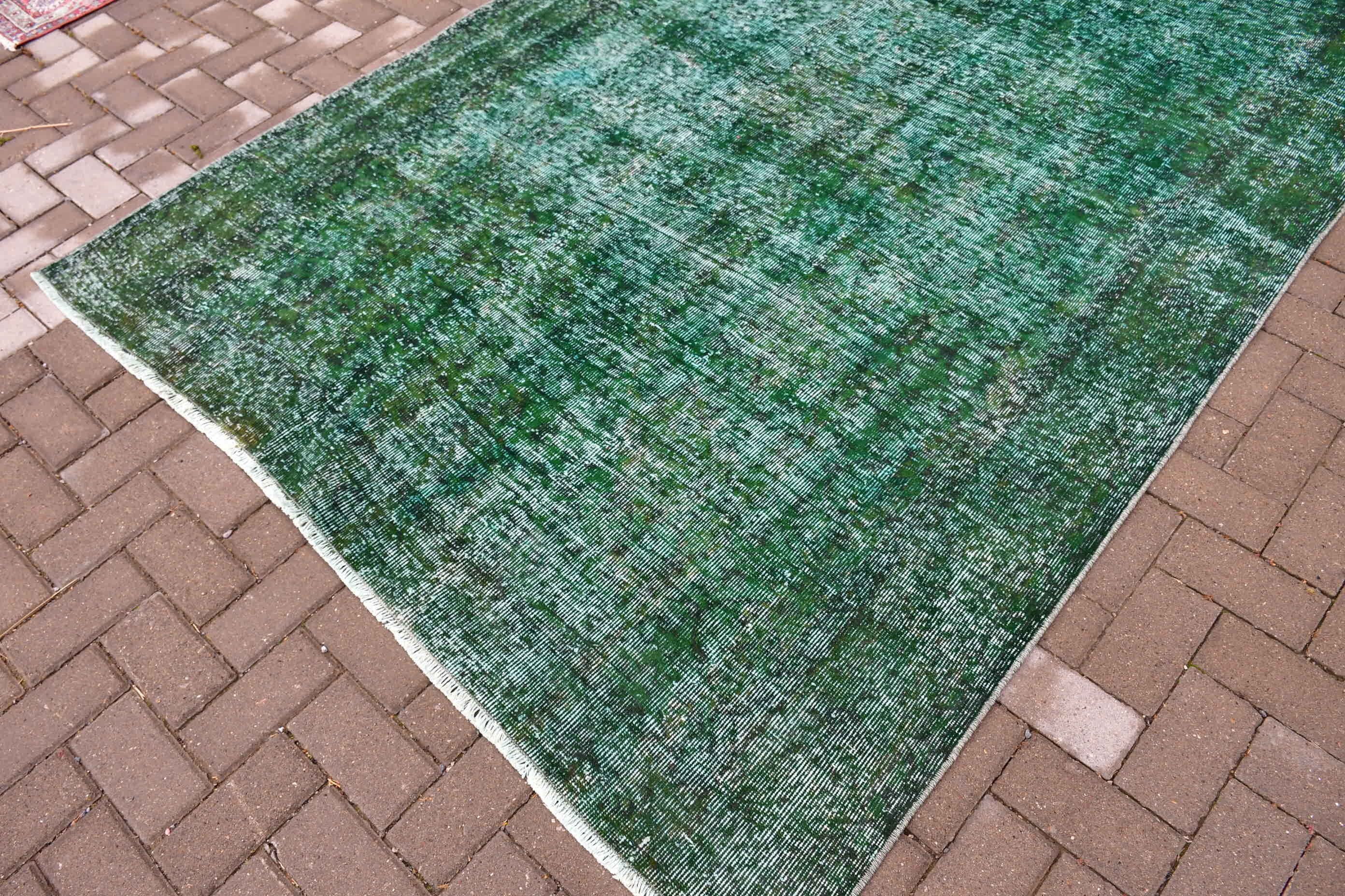 Cool Rugs, Rugs for Salon, Vintage Rug, Green  5.5x8.4 ft Large Rugs, Dining Room Rug, Turkish Rug, Salon Rugs