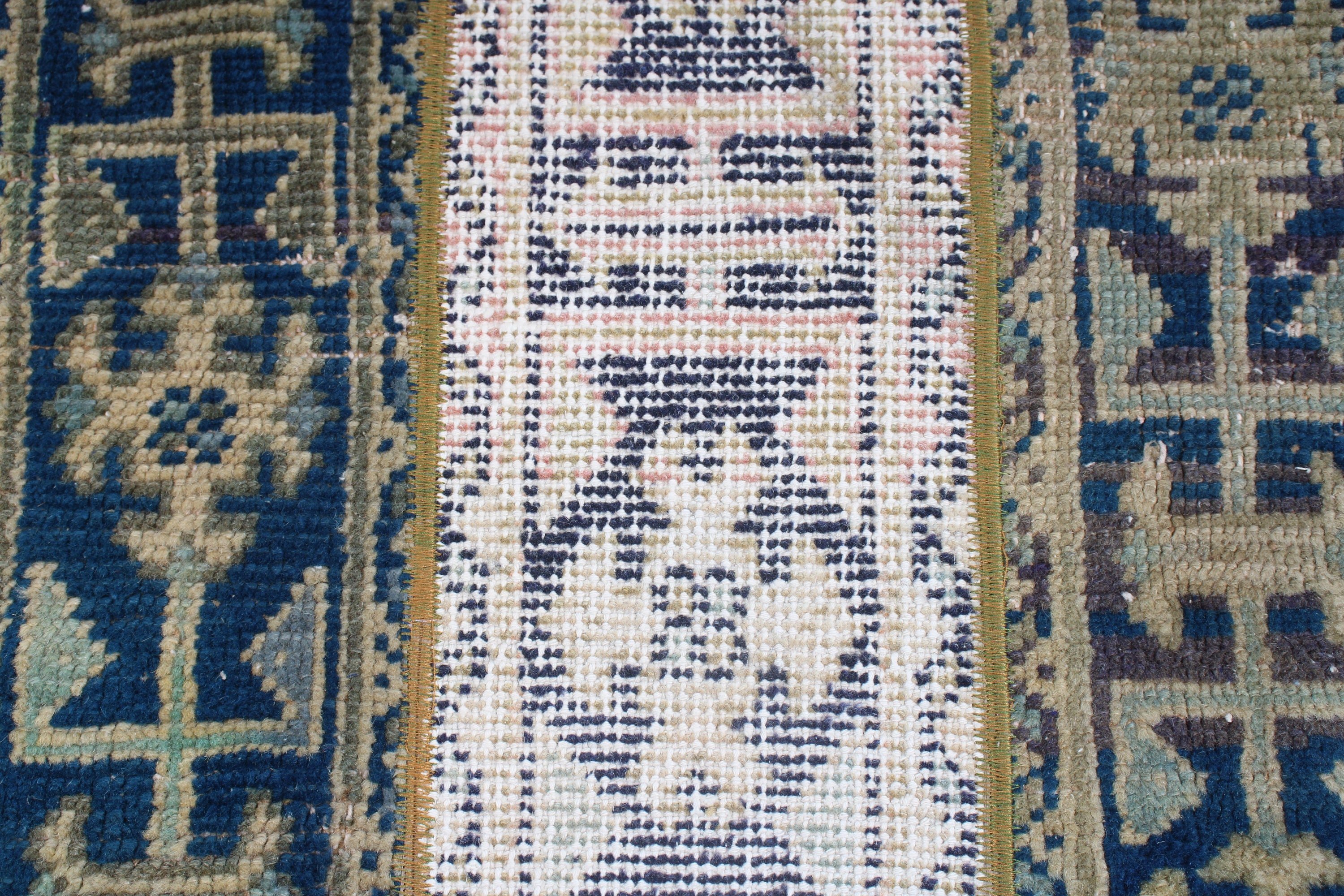 Araba Paspası Halıları, Yün Halı, Küçük Boho Halıları, Araba Paspas Halıları, Mavi Yer Halısı, Vintage Halı, 1.5x3 ft Küçük Halılar, Yer Halısı, Türk Halısı