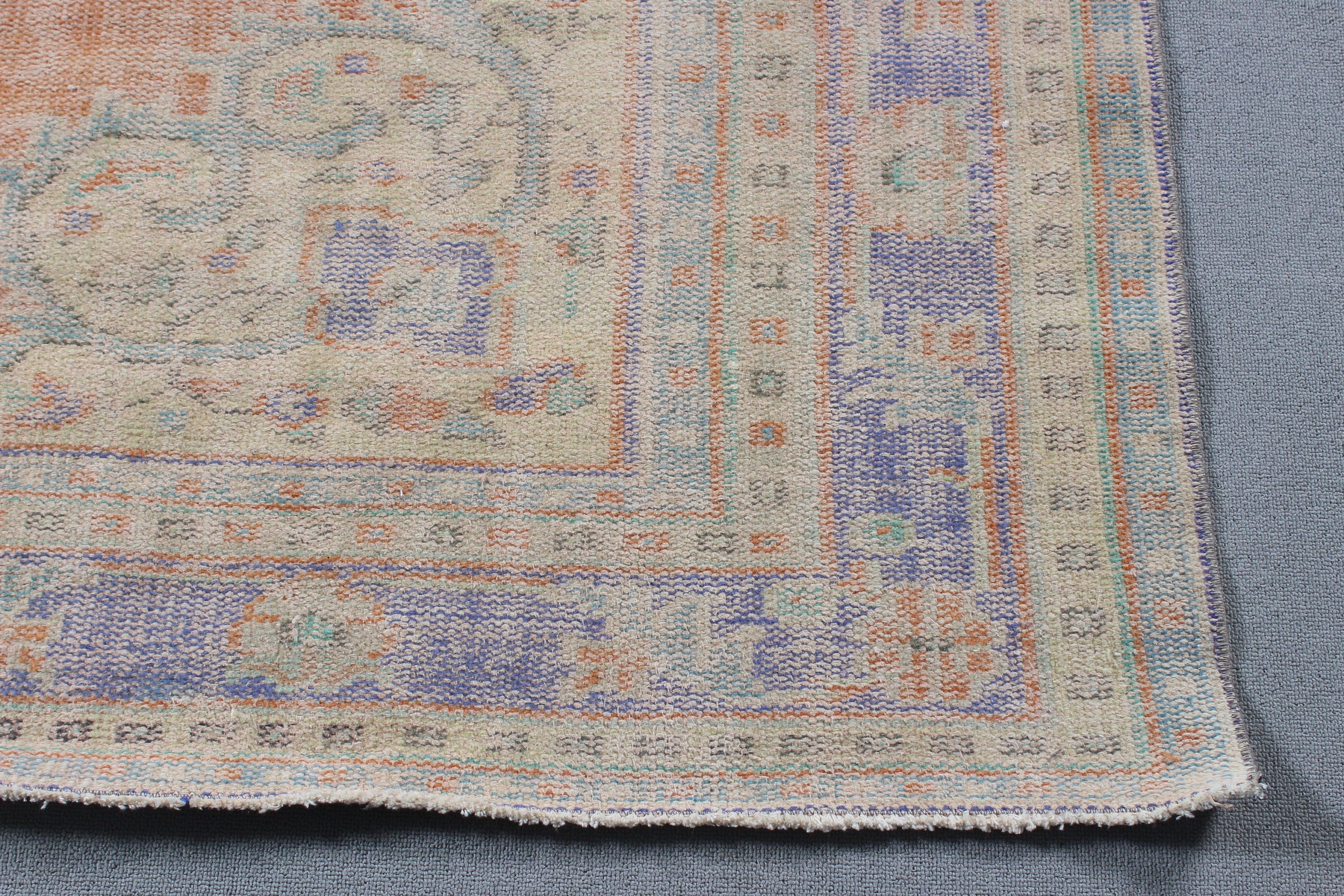 Turuncu Boho Halı, Vintage Halılar, Büyük Vintage Halı, Oturma Odası Halısı, Yatak Odası Halısı, 5.5x8.8 ft Büyük Halılar, Lüks Halılar, Yer Halısı, Türk Halıları