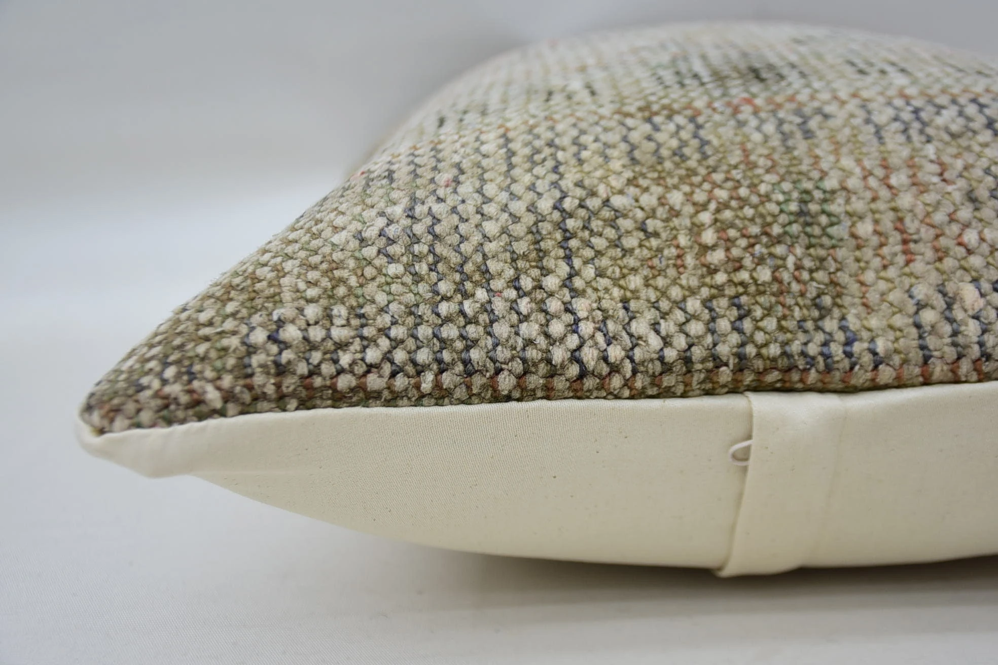 Decorative Pillow, Aesthetic Cushion Cover, Gift Pillow, Vintage Kilim Throw Pillow, 16"x24" Beige Pillow Case, Pillow for Sofa