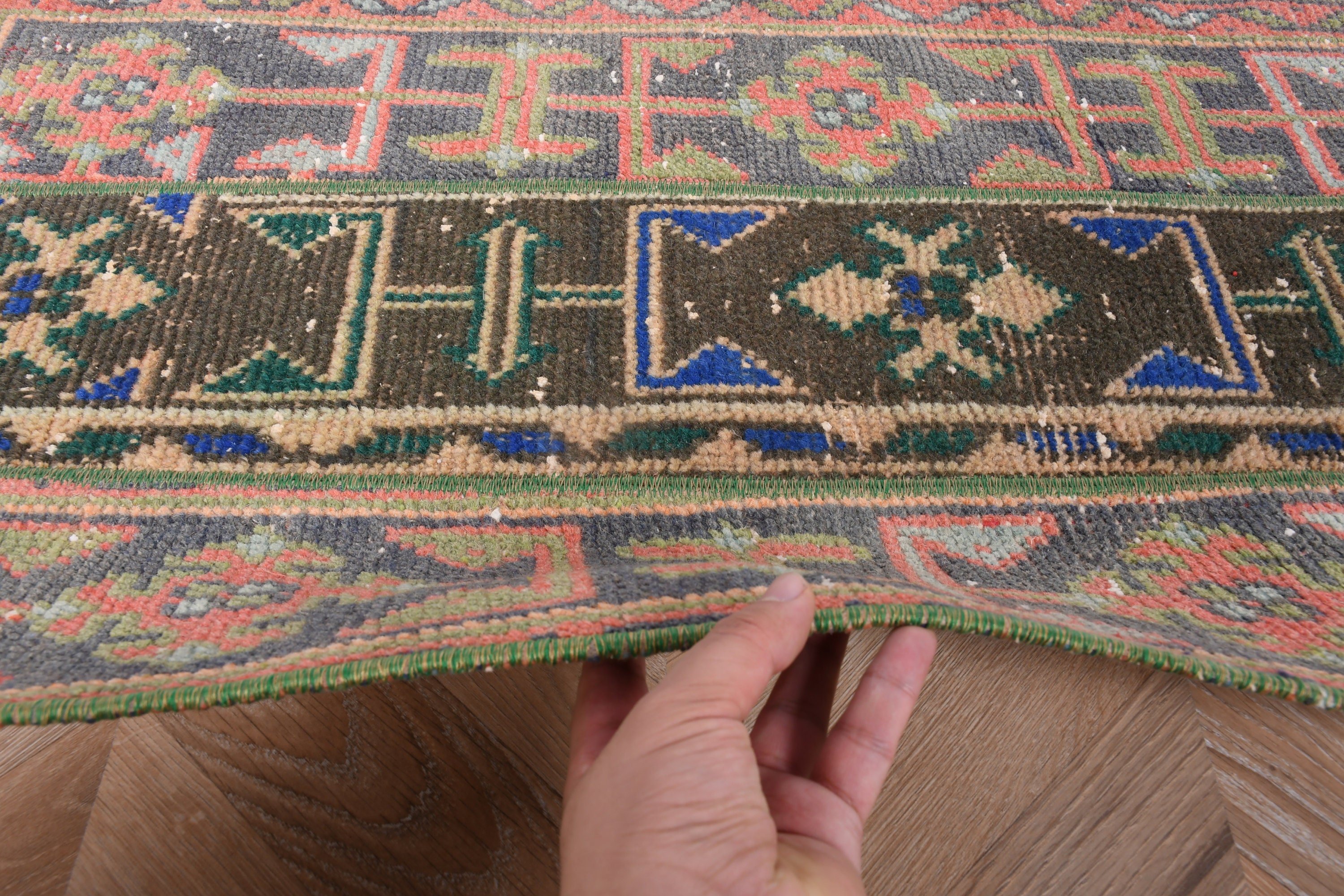 Vintage Rugs, Brown Oriental Rug, 1.8x3.2 ft Small Rug, Kitchen Rugs, Bath Rug, Oriental Rugs, Bohemian Rug, Turkish Rug, Wall Hanging Rug