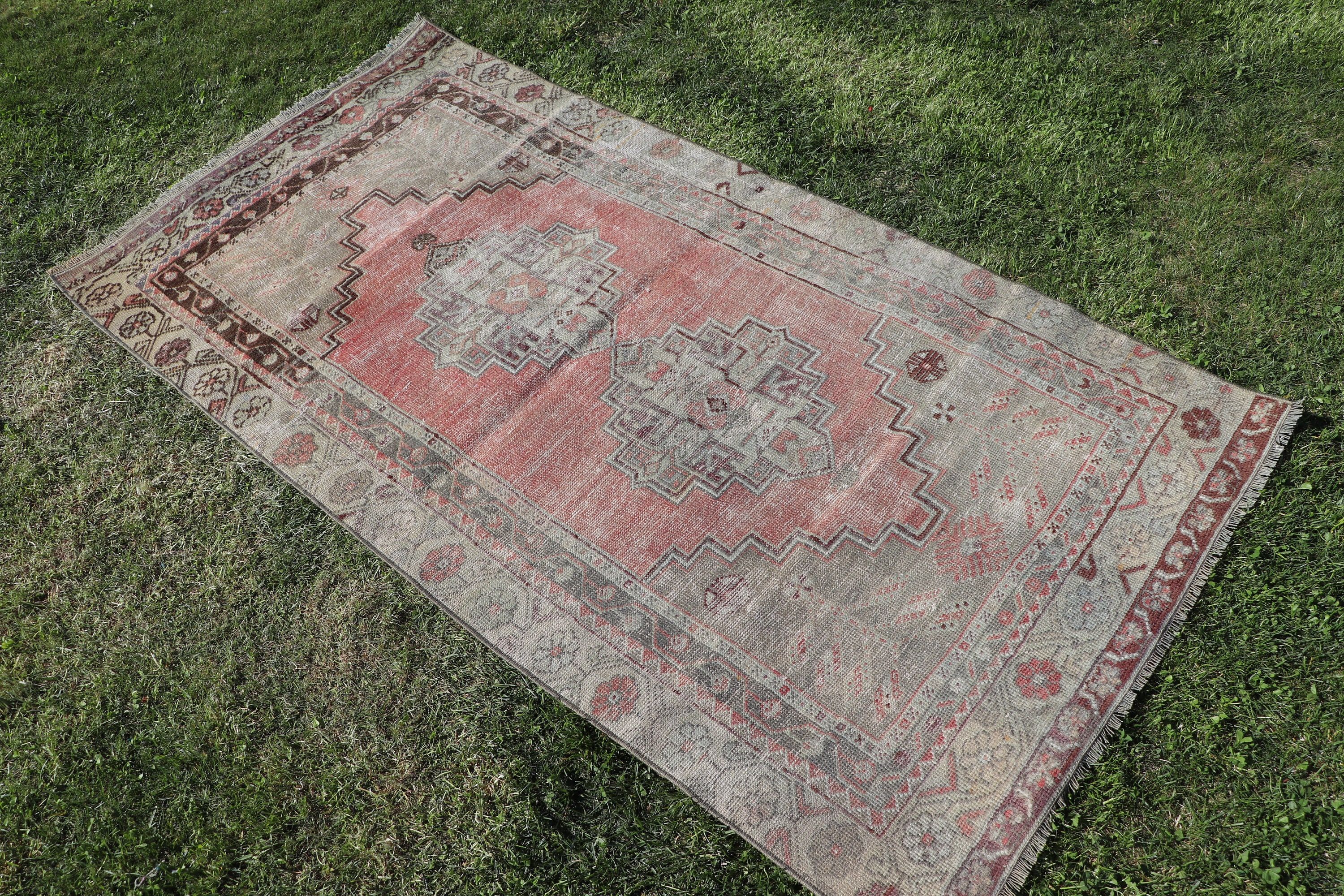 Vintage Rugs, Rugs for Bedroom, Neutral Rugs, 3.1x5.9 ft Accent Rug, Vintage Accent Rugs, Green Luxury Rugs, Turkish Rug, Cool Rugs