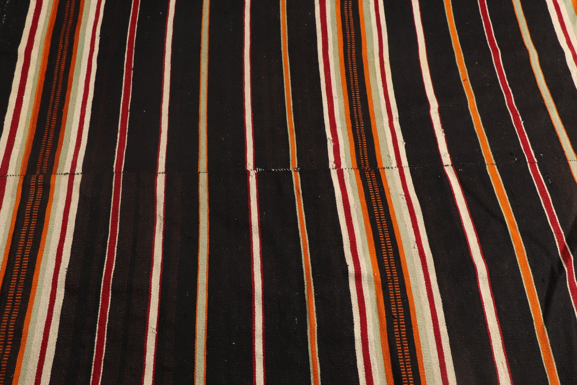Vintage Rug, Moroccan Rugs, 4.2x9.8 ft Large Rugs, Turkish Rug, Black Home Decor Rug, Dining Room Rug, Kilim, Bedroom Rugs, Salon Rug