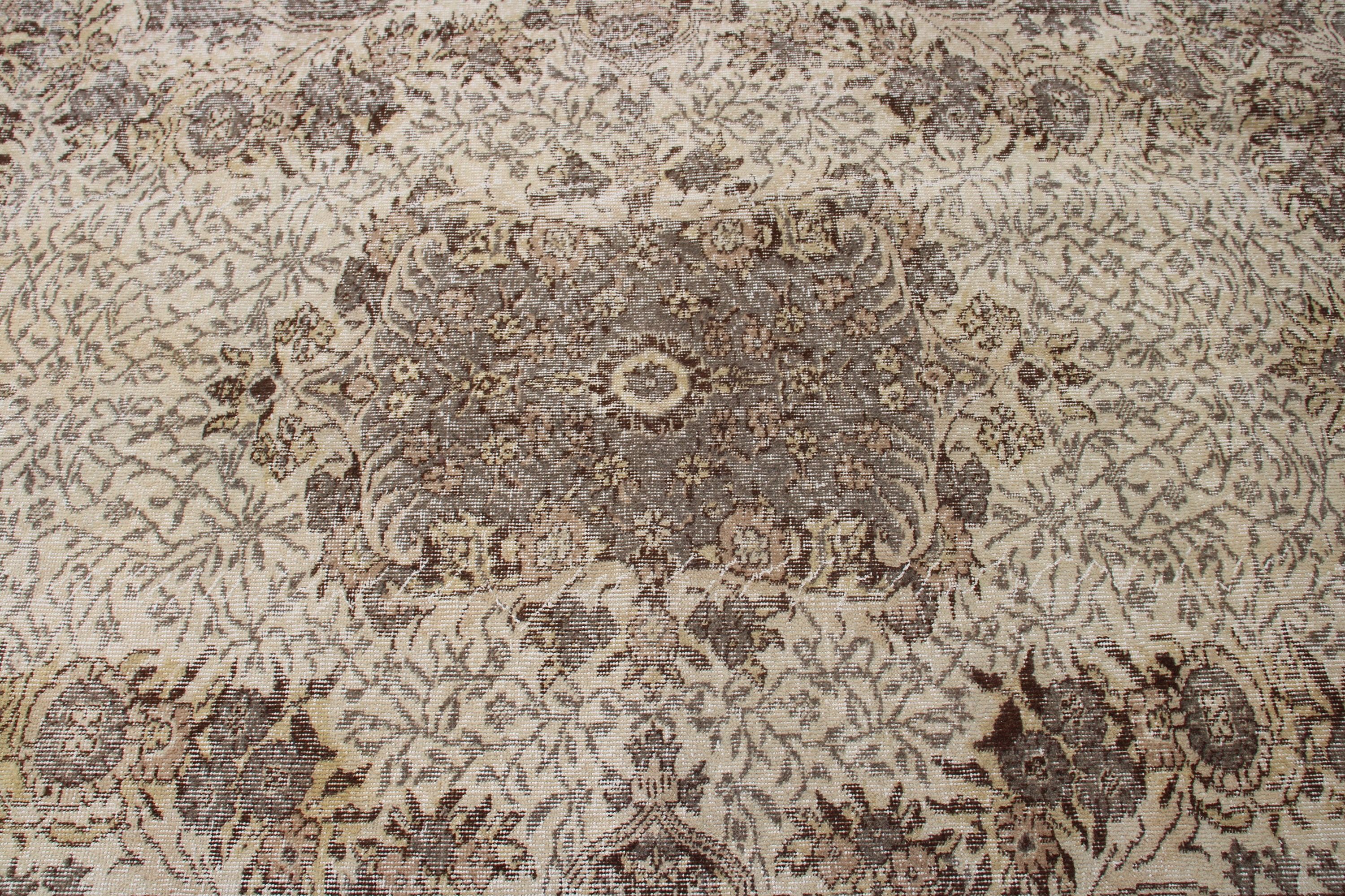 Oushak Halı, Türk Halısı, Vintage Halılar, Büyük Oushak Halısı, Büyük Vintage Halıları, Ofis Halıları, 5.4x8.1 ft Büyük Halı, Yatak Odası Halısı, Bej Boho Halısı