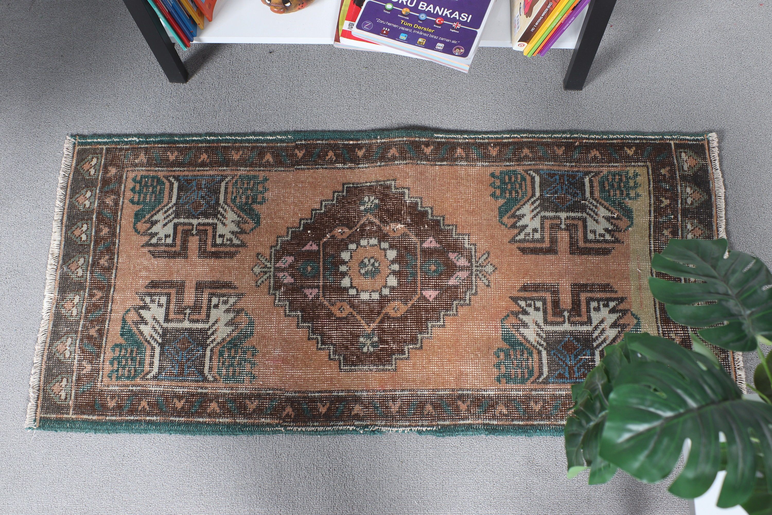 Soluk Halı, Araba Paspas Halıları, Mutfak Halısı, 1.6x3.5 ft Küçük Halılar, Türk Halıları, Duvara Asılı Halılar, Yeşil Mutfak Halısı, Vintage Halı