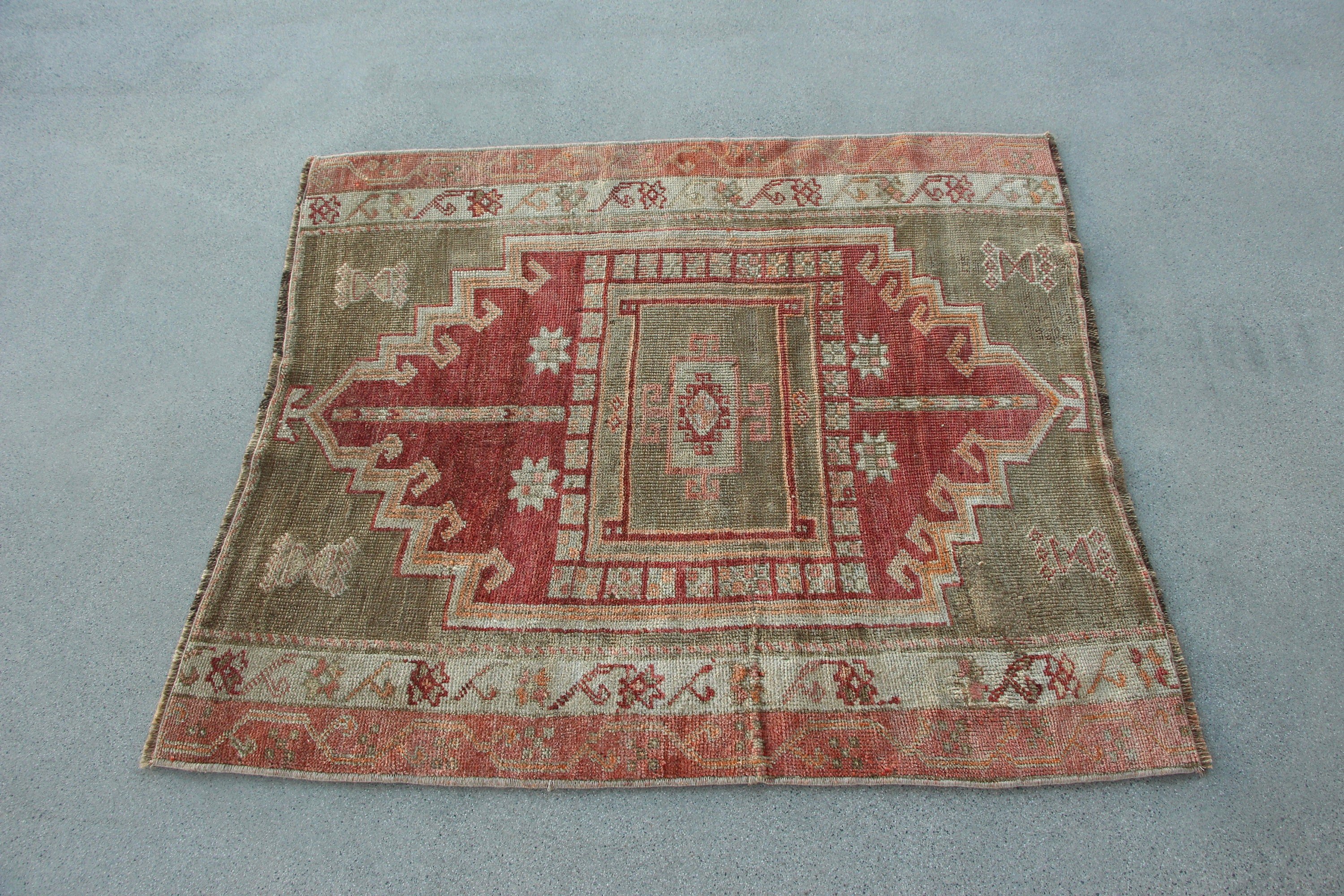 Giriş Halıları, Yatak Odası Halıları, Mutfak Halıları, Kırmızı Yer Halısı, Vintage Halılar, Türk Halısı, 3.1x3.6 ft Küçük Halılar, Araba Paspas Halısı