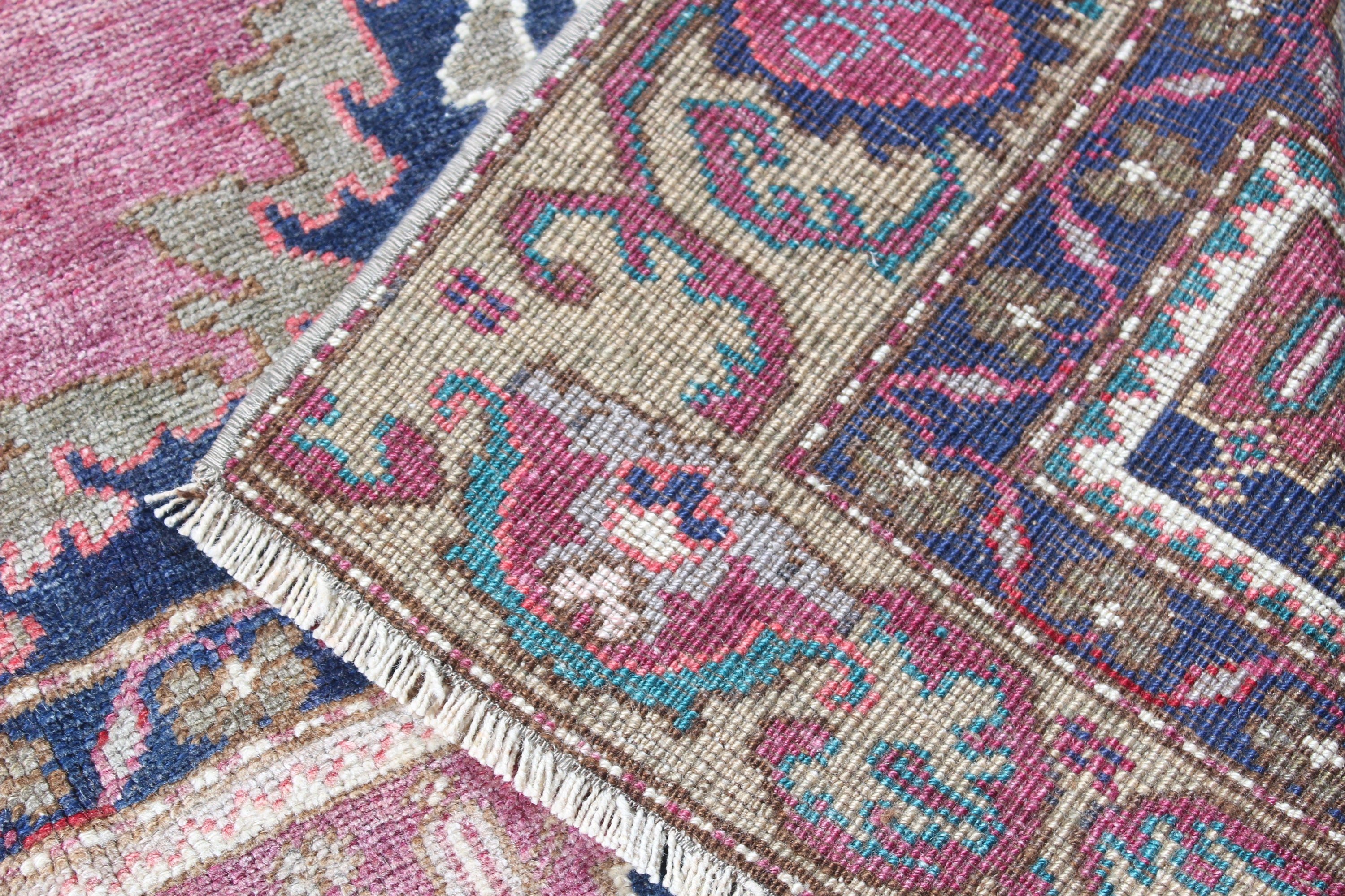 Vintage Halılar, Boho Halılar, 4.6x8.8 ft Büyük Halı, Türk Halısı, Büyük Vintage Halılar, Yemek Odası Halıları, Bohem Halı, Yün Halılar, Mor Boho Halılar