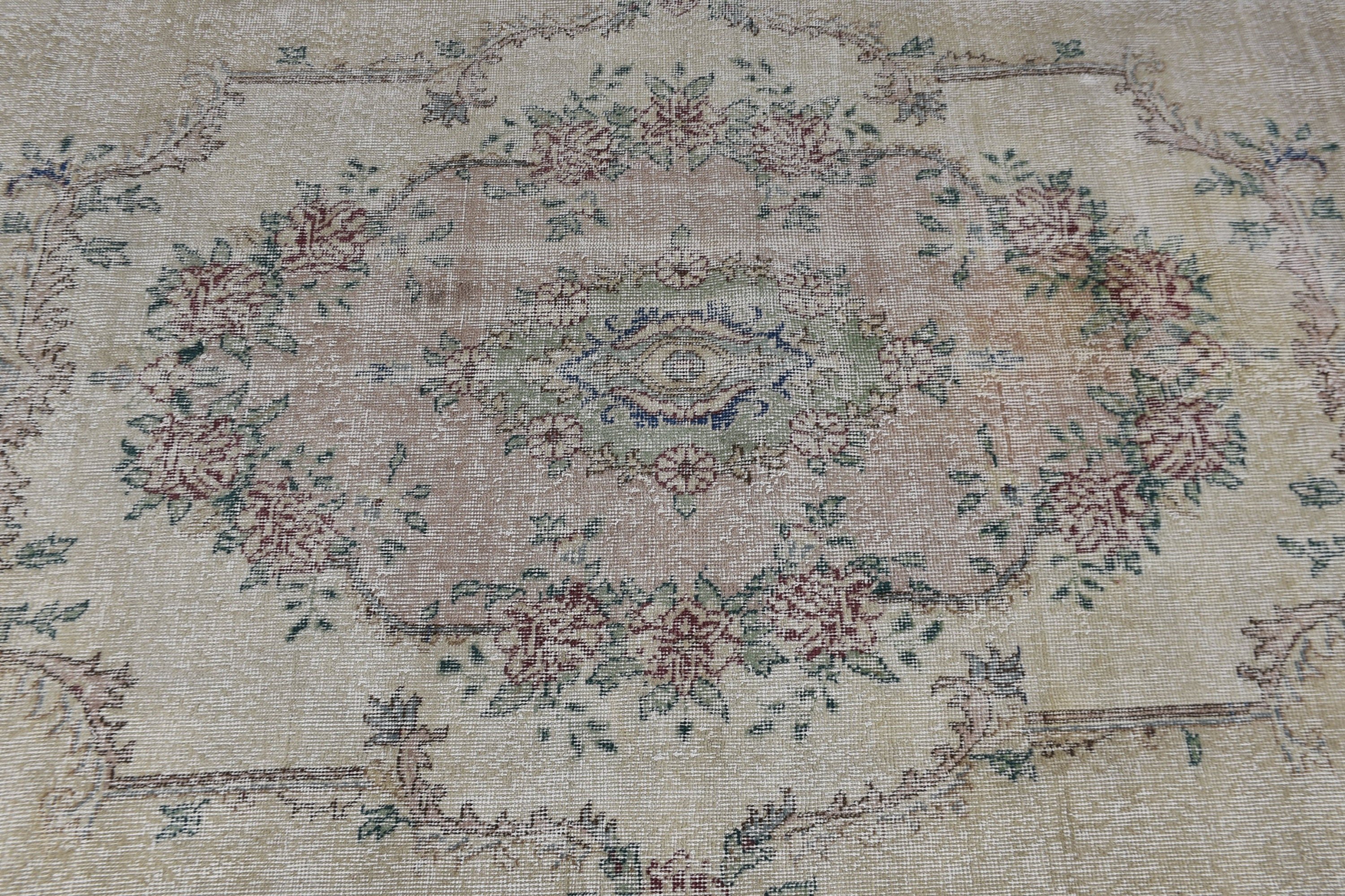 Salon Halısı, Yatak Odası Halıları, Antika Halılar, Vintage Halı, Bej Ev Dekor Halısı, 6.4x10.9 ft Büyük Halı, Türk Halısı, Mutfak Halısı, Yatak Odası Halısı