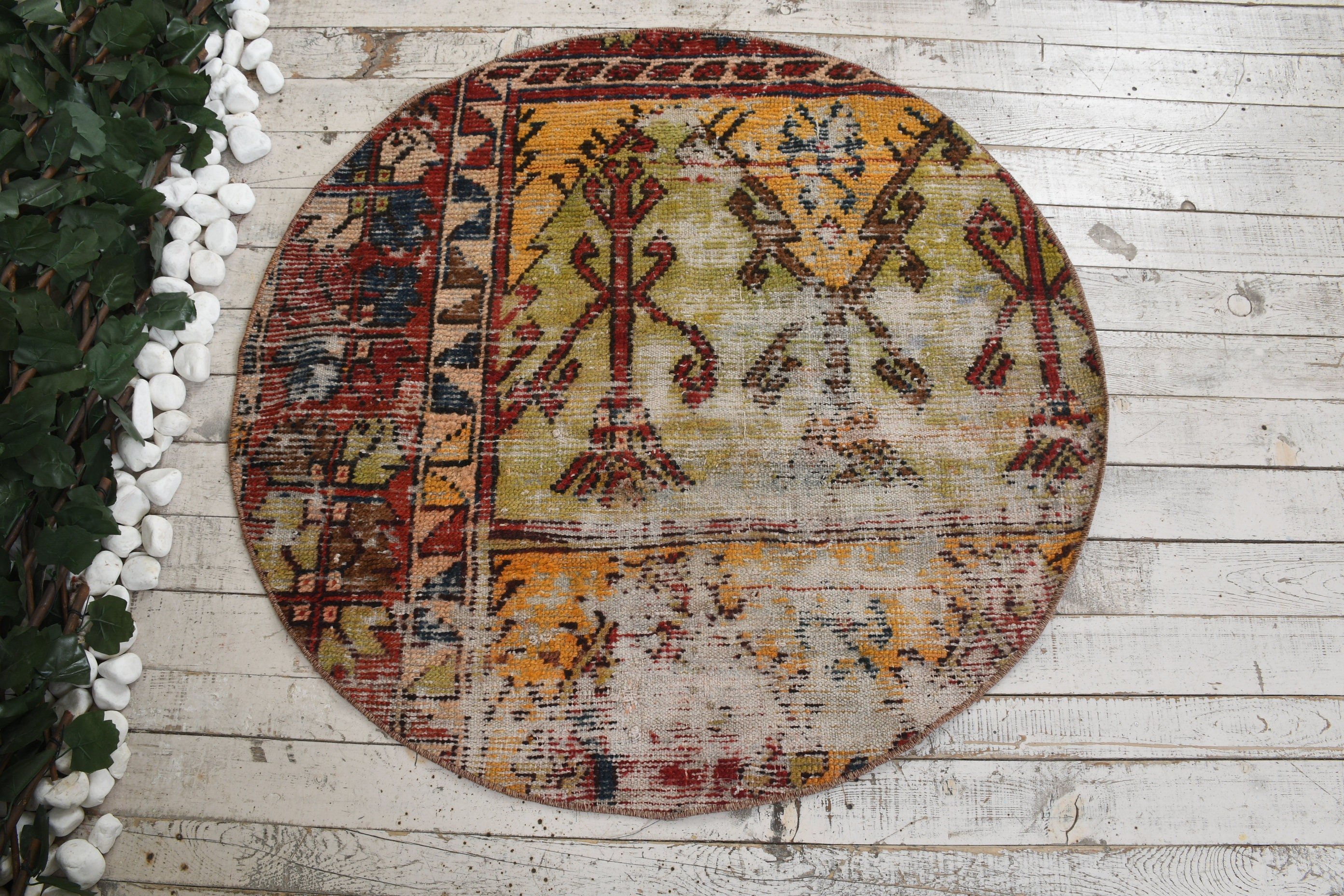 Home Decor Rugs, Rugs for Kitchen, Bath Rug, Bath Mat Cute Rug, Car Mat Rug, Cool Rug, Turkish Rugs, Vintage Rugs, 3.2x3.2 ft Small Rugs