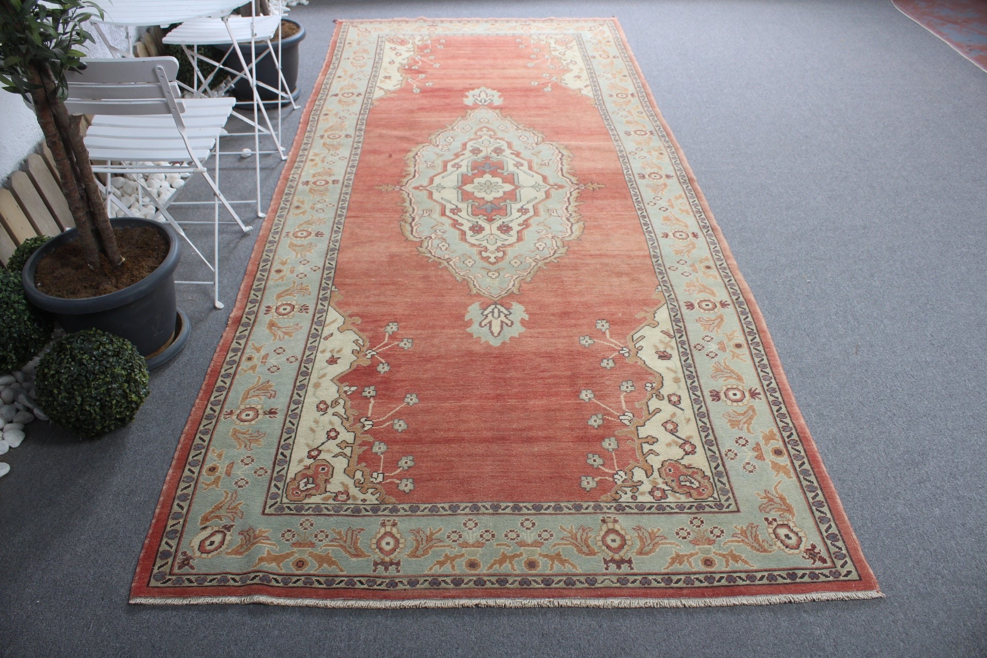 Red Kitchen Rug, Antique Rug, Rugs for Bedroom, Bedroom Rug, Dining Room Rug, Salon Rug, Turkish Rug, 5.2x11.9 ft Large Rug, Vintage Rug