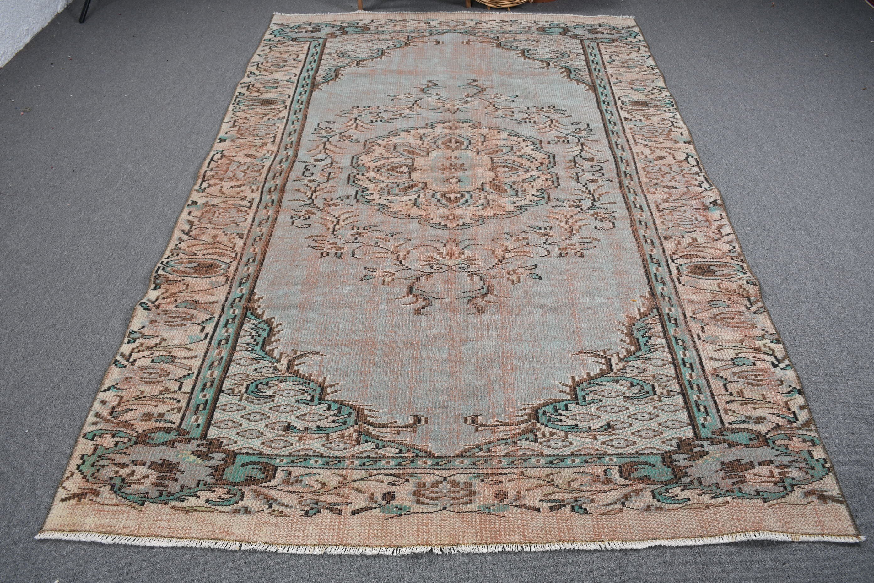 5.5x8.3 ft Büyük Halı, Salon Halıları, Yemek Odası Halıları, Antika Halı, Vintage Halılar, Yer Halısı, Yeşil Mutfak Halıları, Pastel Halılar, Türk Halısı