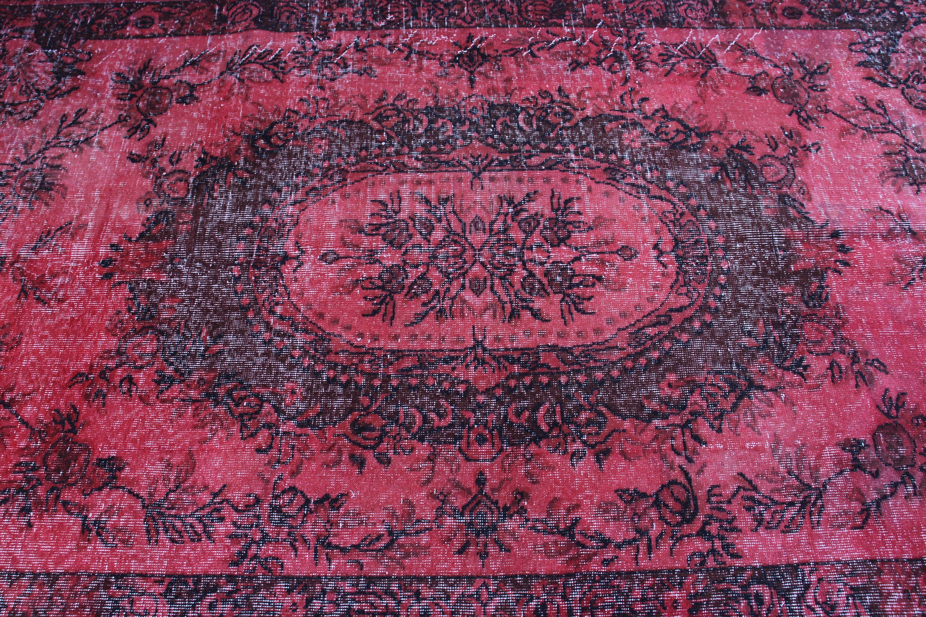 Floor Rugs, Modern Rugs, Red Oriental Rugs, Statement Rugs, Vintage Rug, Vintage Area Rug, 4.8x8.3 ft Area Rug, Ethnic Rugs, Turkish Rugs