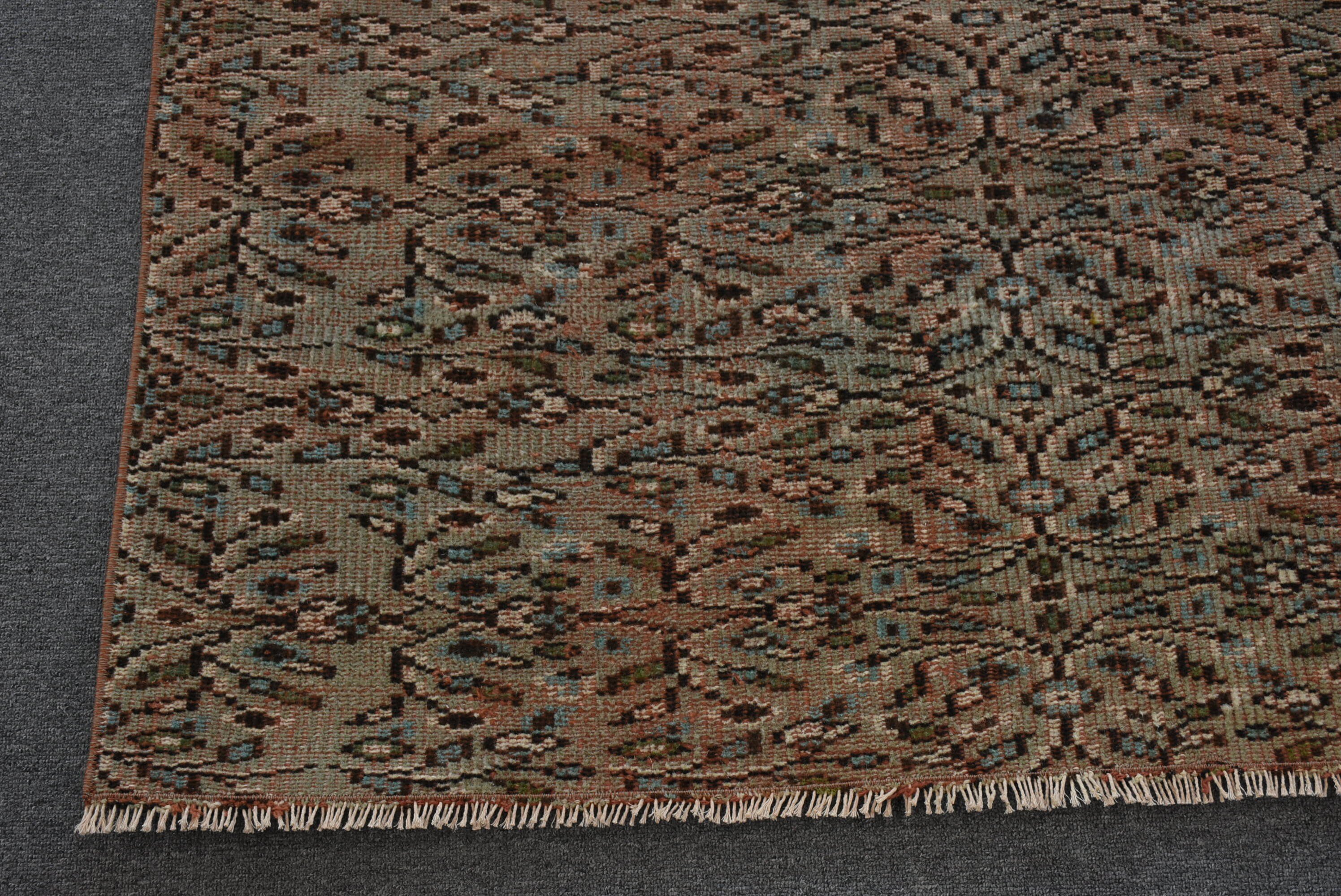Yer Halısı, Türk Halısı, Zemin Halıları, 4.2x6.2 ft Alan Halısı, Kahverengi Yatak Odası Halısı, Çocuk Halıları, Bohem Halısı, Oryantal Halılar, Vintage Halı