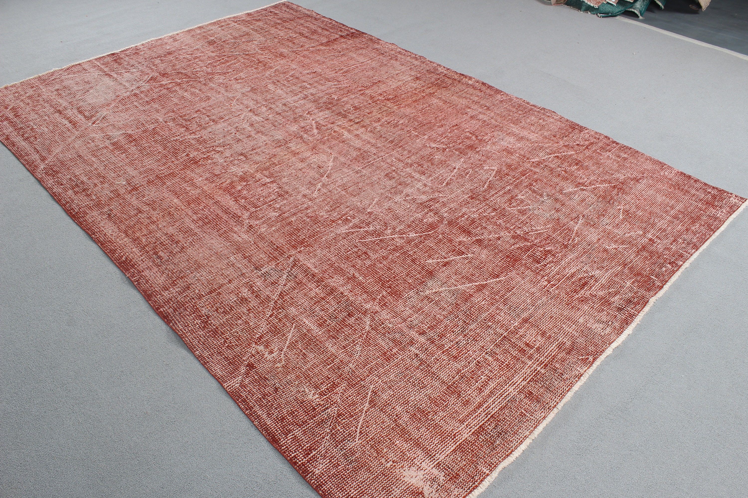 Salon Rugs, Large Vintage Rug, Pink Neutral Rugs, Exotic Rugs, Turkish Rug, Flatweave Rug, 6x8.9 ft Large Rug, Statement Rugs, Vintage Rugs