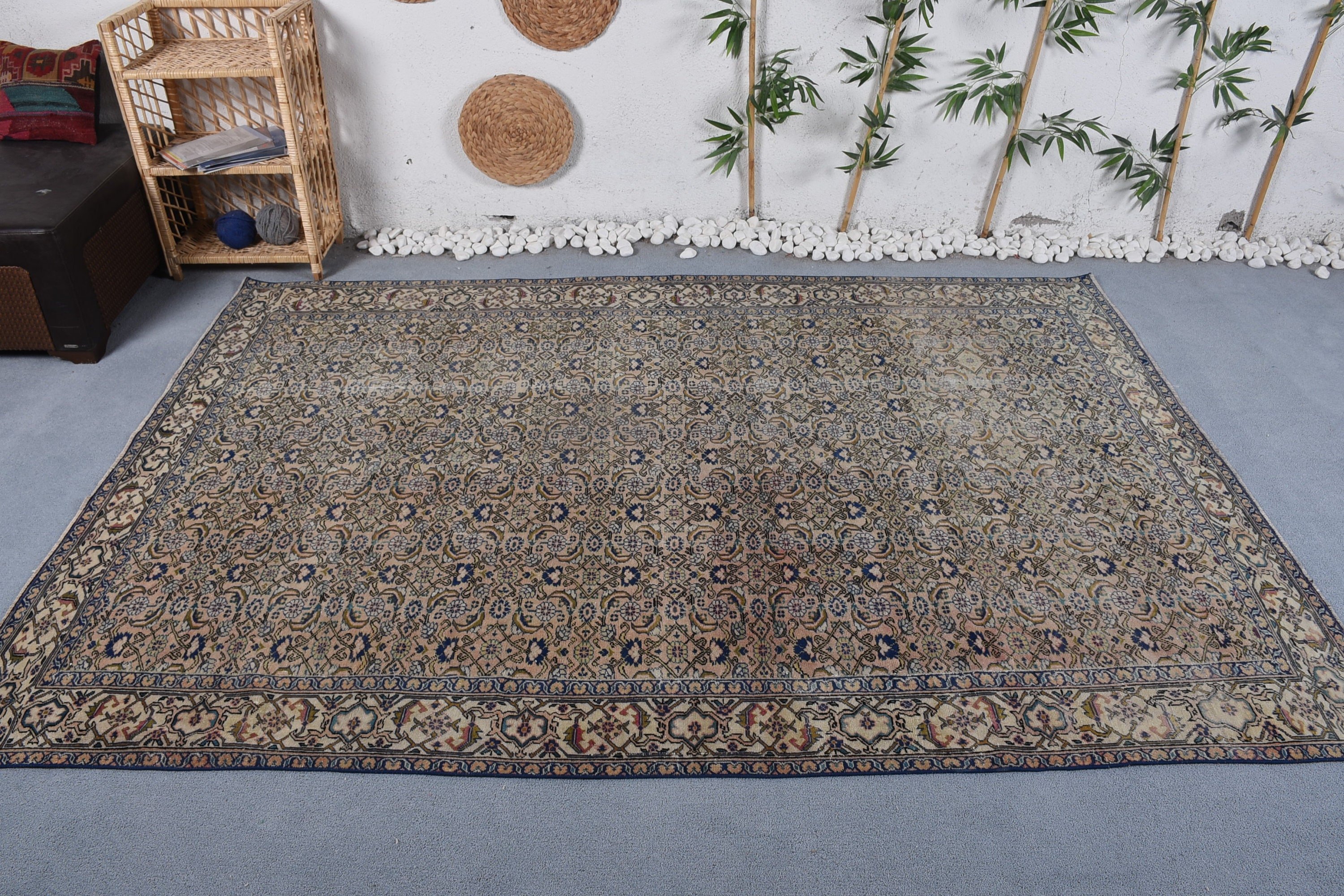 Living Room Rug, Rugs for Dining Room, Kitchen Rugs, Colorful Rugs, 6.1x8.8 ft Large Rugs, Dining Room Rug, Turkish Rug, Vintage Rug