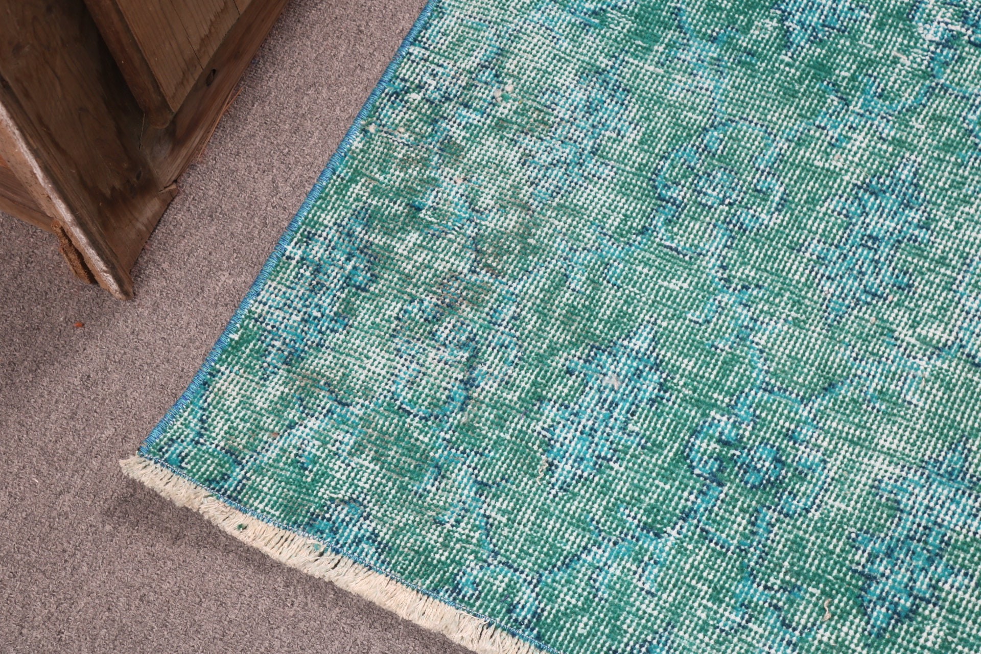 Rugs for Car Mat, Handwoven Rug, Green Statement Rugs, 2x3.7 ft Small Rug, Kitchen Rugs, Vintage Rugs, Turkish Rug, Small Vintage Rug