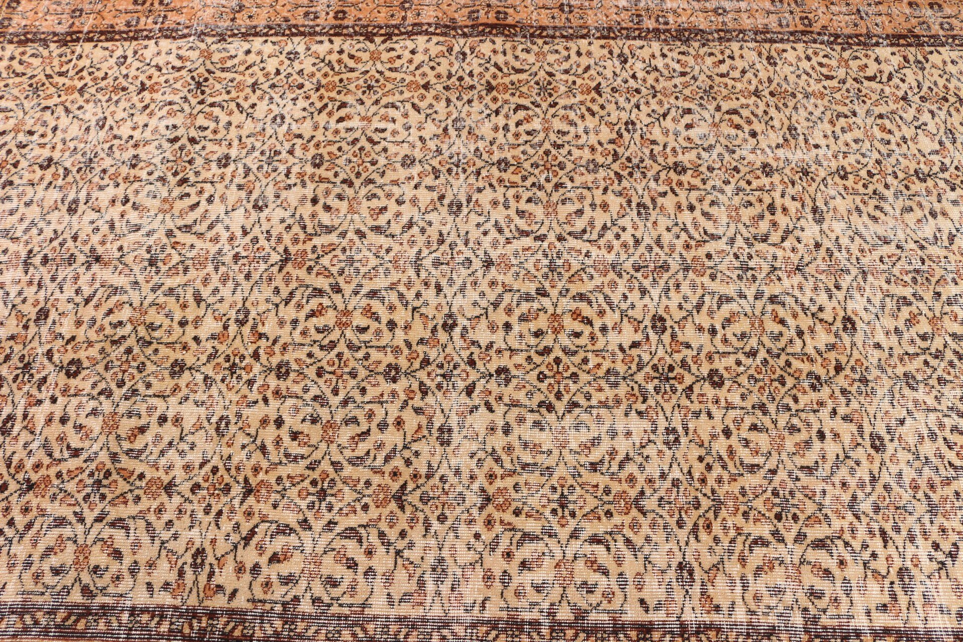 Fas Halıları, Anadolu Halıları, Bej Anadolu Halıları, Türk Halıları, Retro Halı, Vintage Halılar, 5.7x9 ft Büyük Halılar, Salon Halısı, Yemek Odası Halısı