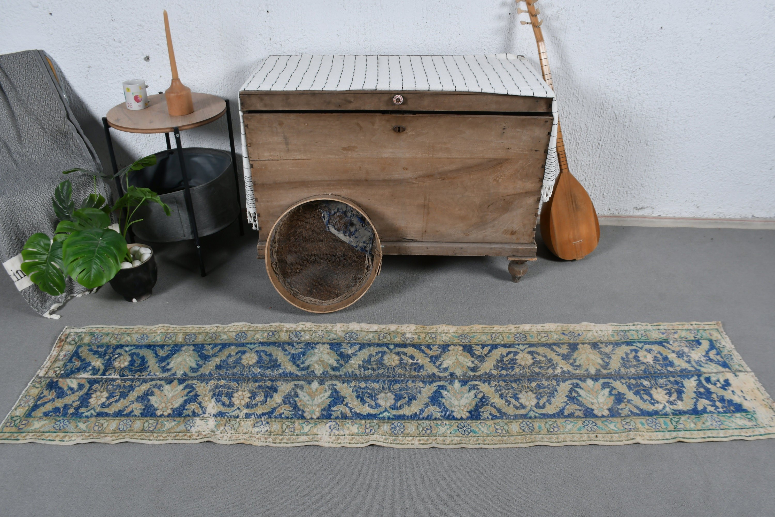 Türk Halısı, 1.7x7.5 ft Yolluk Halısı, Mavi Yatak Odası Halıları, Mutfak Halıları, Aztek Halısı, Mutfak Halıları, Yer Halısı, Merdiven Halıları, Vintage Halılar