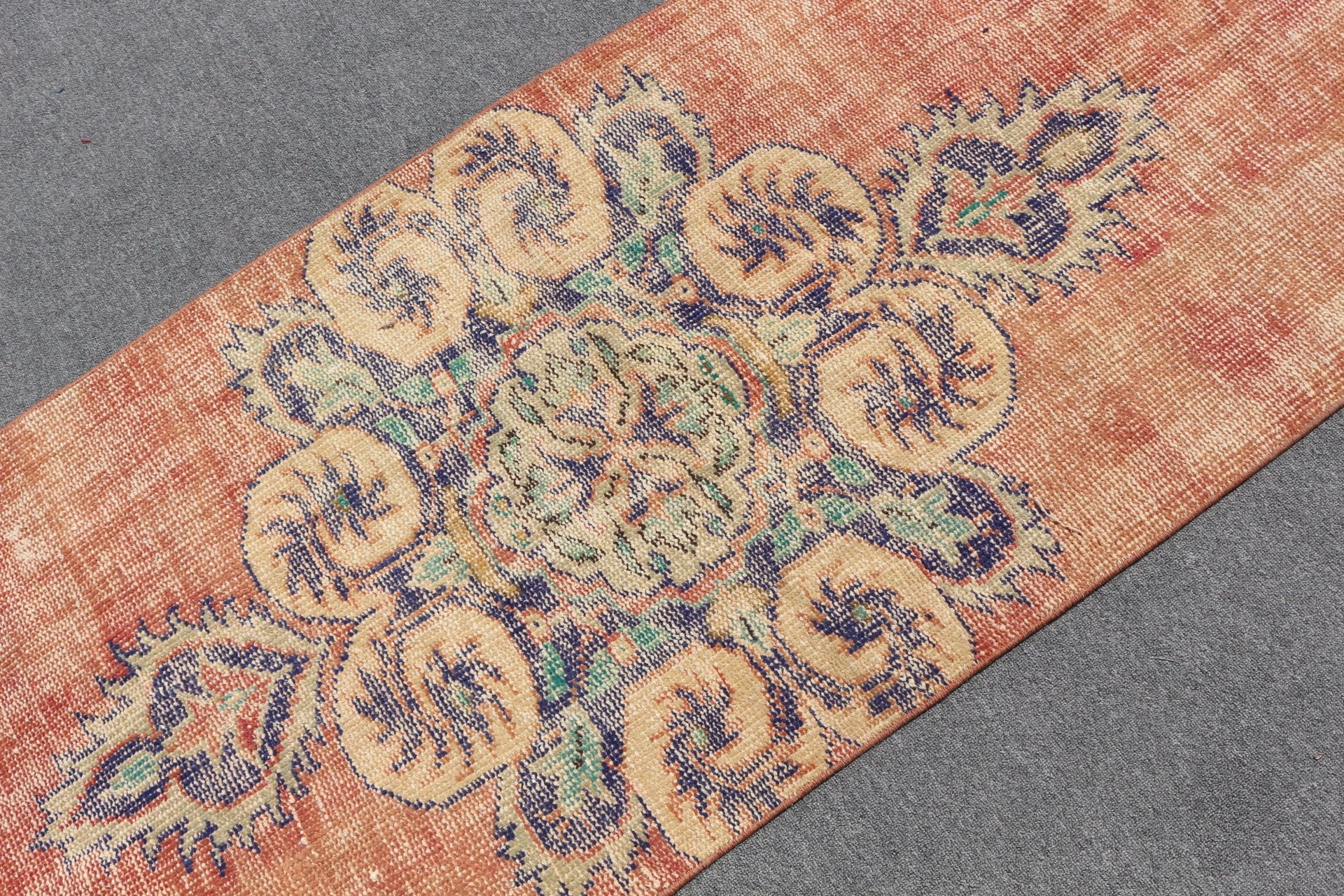 Vintage Halılar, Türk Halısı, Koridor Halısı, Koşucu Halıları, Kırmızı Yer Halısı, Tasarımcı Halısı, 2.8x7.9 ft Runner Halısı, Oryantal Halı, Yer Halısı