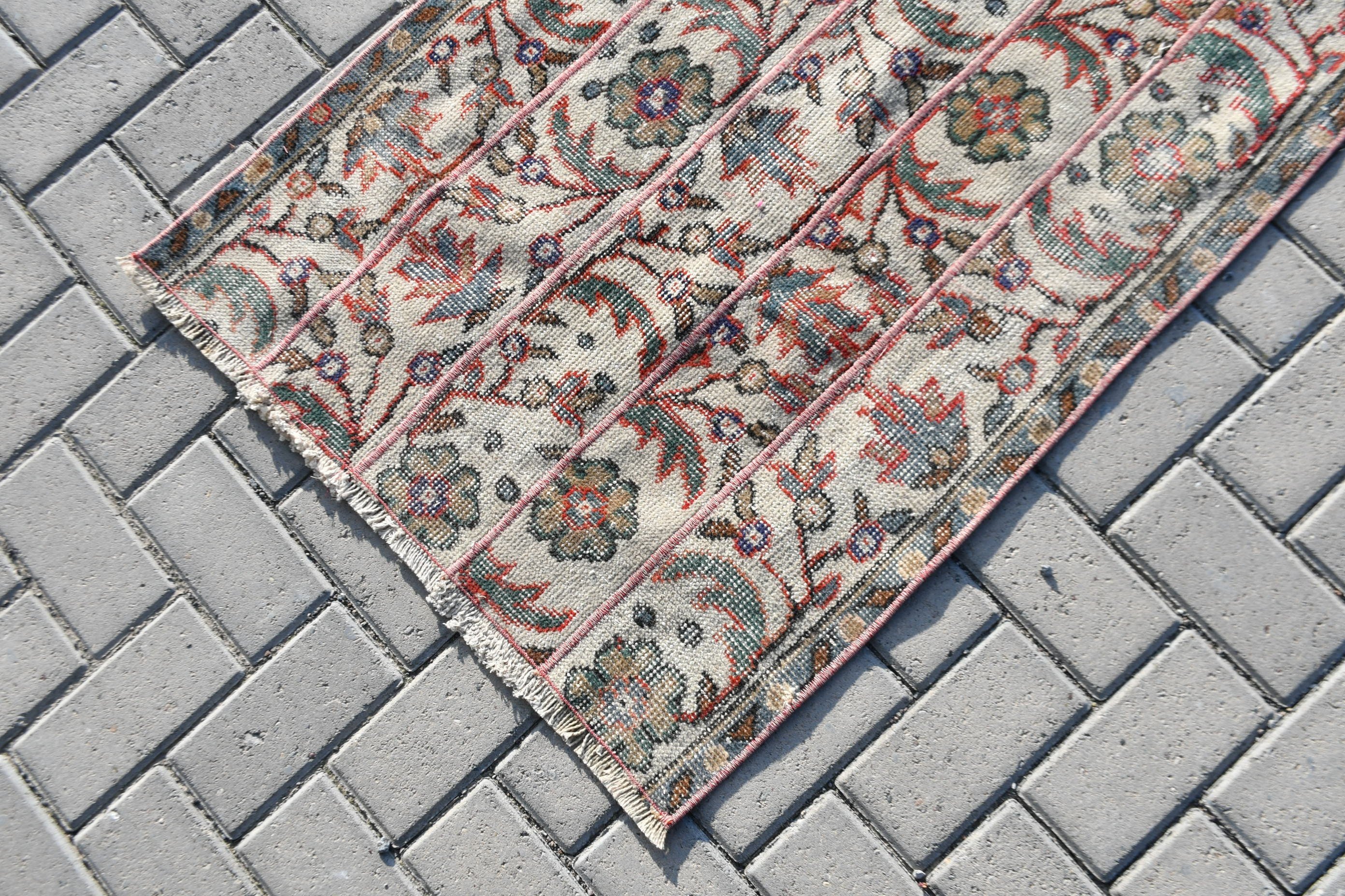 Mutfak Halısı, Banyo Halısı, Yeşil Ev Dekorasyonu Halısı, Vintage Halı, Yün Halılar, Duvara Asılı Halı, Türk Halıları, Aztek Halıları, 2.4x3.9 ft Küçük Halı