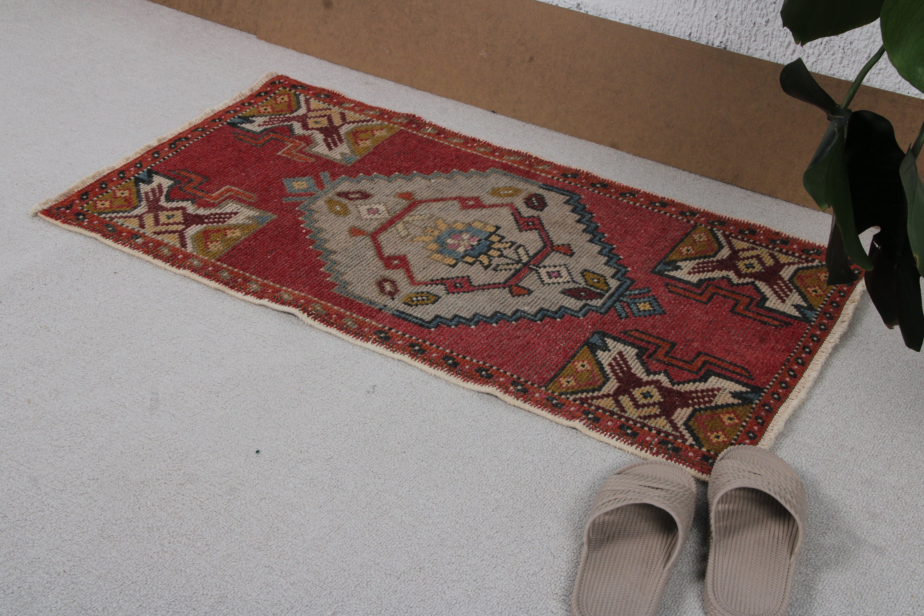 Turkish Rugs, Moroccan Rugs, Vintage Rugs, Flatweave Rug, 1.7x3.1 ft Small Rug, Red Bedroom Rug, Small Vintage Rugs, Small Area Rug