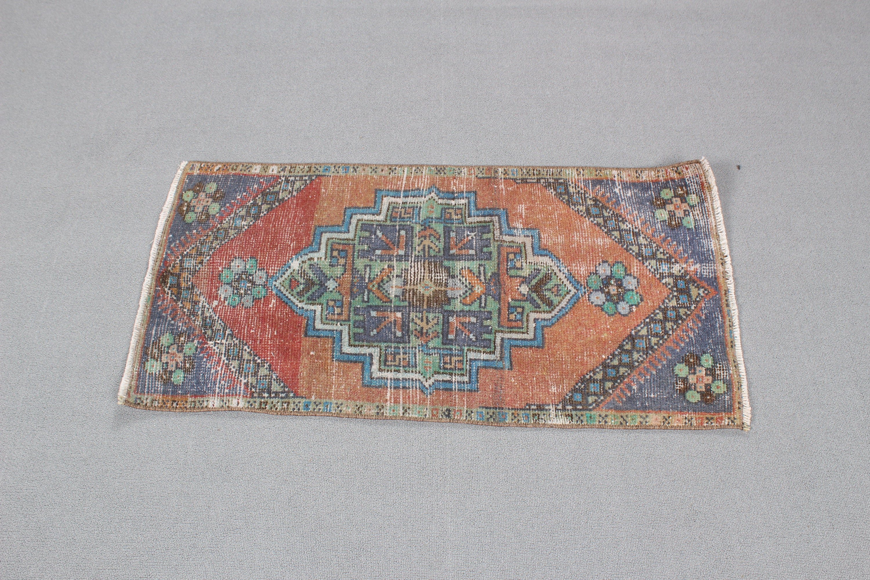 Boho Halıları, Türk Halısı, 1.6x3.3 ft Küçük Halı, Yeşil Nötr Halılar, Ofis Halısı, Duvara Asılı Halılar, Modern Halı, Vintage Halı, Küçük Alan Halıları