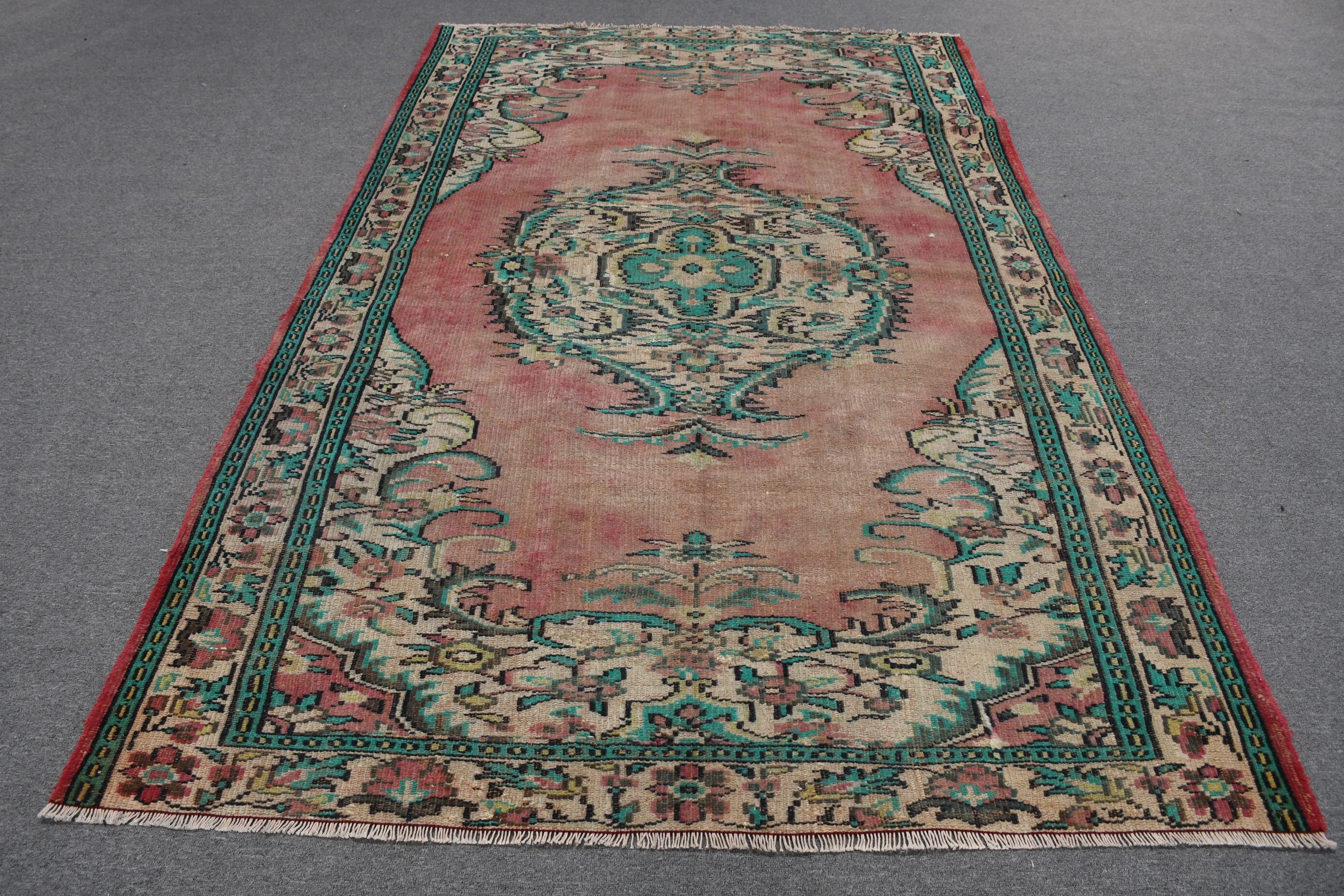 Anadolu Halısı, Vintage Halı, Türk Halısı, Oturma Odası Halısı, 5.6x8.8 ft Büyük Halı, Mutfak Halıları, Kırmızı Fas Halısı, Etnik Halı, Salon Halıları