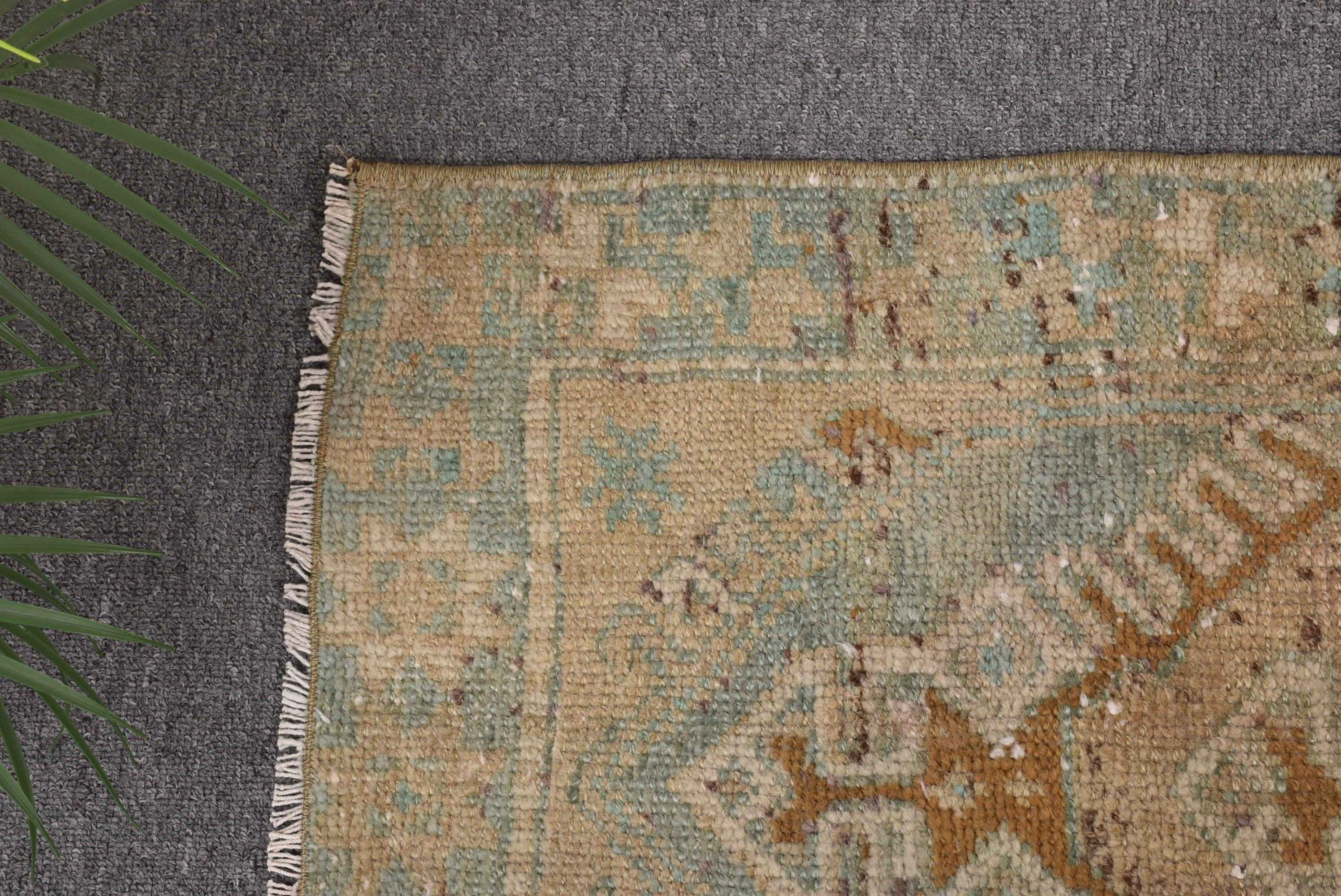 Small Vintage Rugs, Vintage Rugs, Home Decor Rugs, Boho Rug, 1.6x2.8 ft Small Rugs, Green Moroccan Rugs, Turkish Rugs, Nursery Rugs