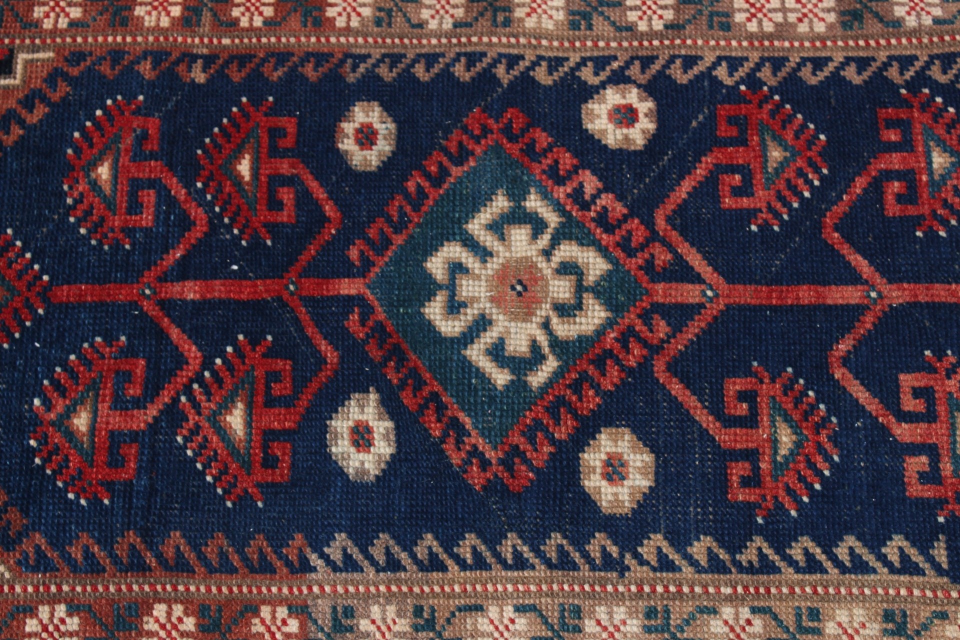 Duvara Asılan Halılar, Yatak Odası Halısı, Soğuk Halı, Mavi Anadolu Halısı, 1.7x3.8 ft Küçük Halı, Türk Halısı, Vintage Halı, Yün Halılar, Yatak Odası Halıları